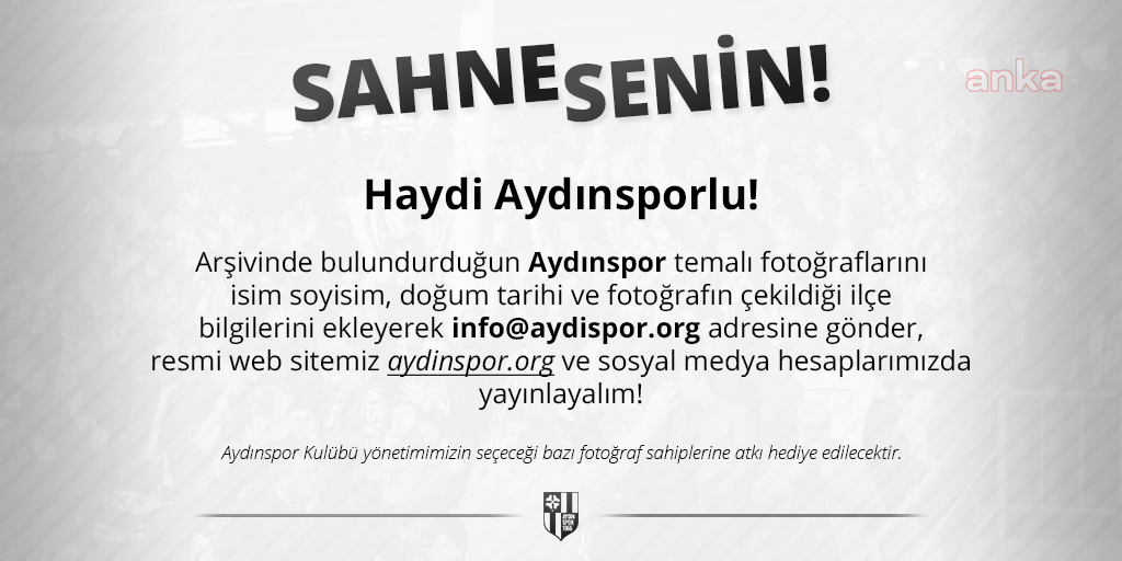 AYDINSPOR, FOTOĞRAF KAMPANYASI BAŞLATTI