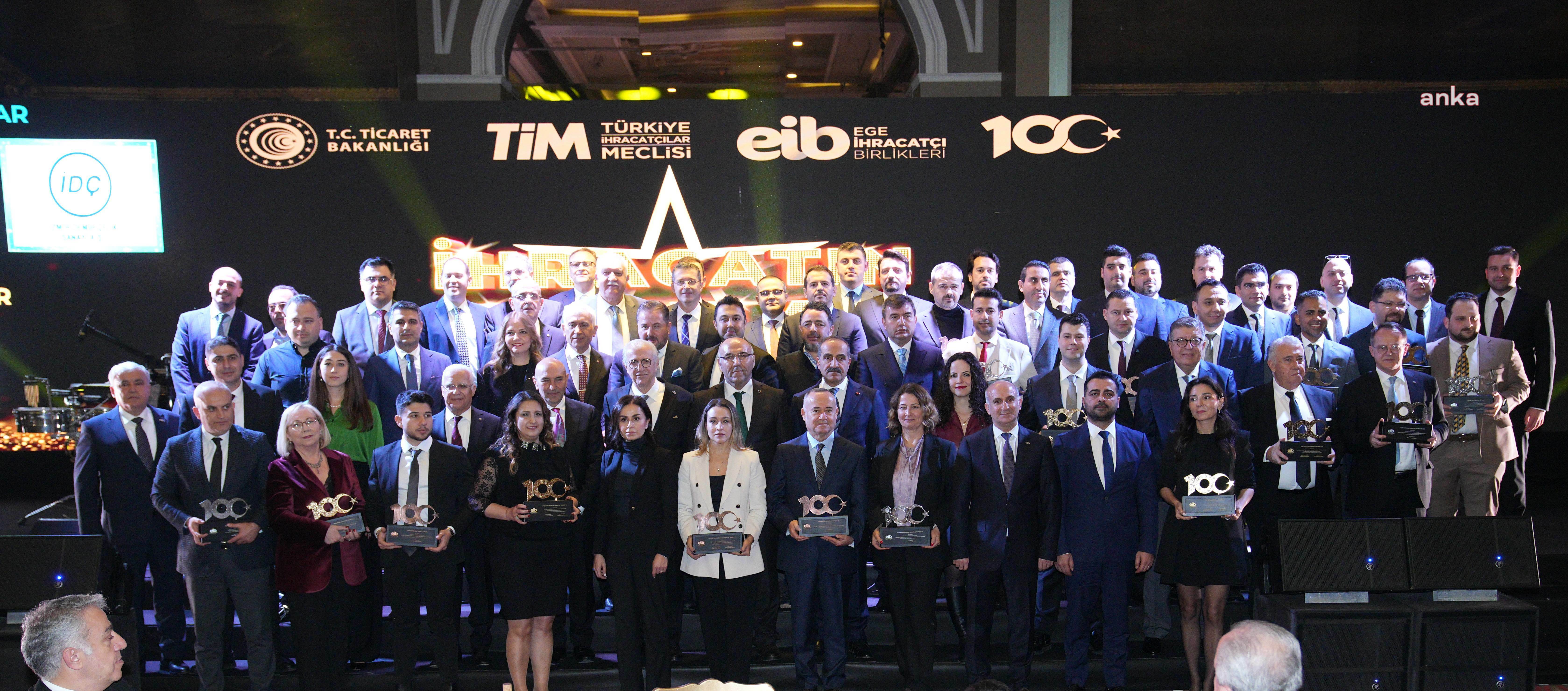 EGE İHRACATÇI BİRLİKLERİ 57 FİRMAYA, 61 ÖDÜL VERDİ