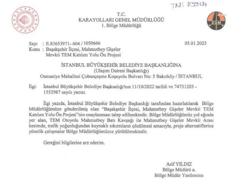 İBB’NİN MAHMUTBEY TRAFİĞİNİ ÇÖZECEK PROJESİ 16 AY BEKLETİLDİKTEN SONRA ENGELLENDİ
