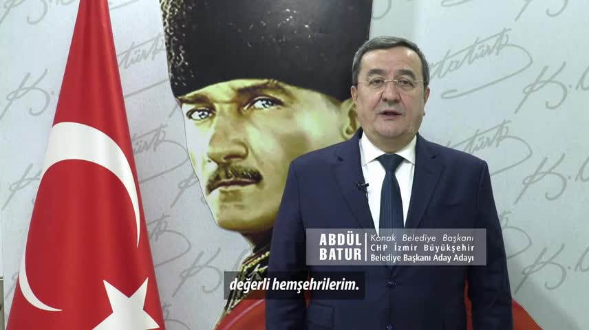 ABDÜL BATUR: “ÇAĞRIM TÜM İZMİR’E… İZMİR’İN LİYAKATLİ ELLERİNDE AŞILAMAYACAK TEK BİR SORUNU YOKTUR”