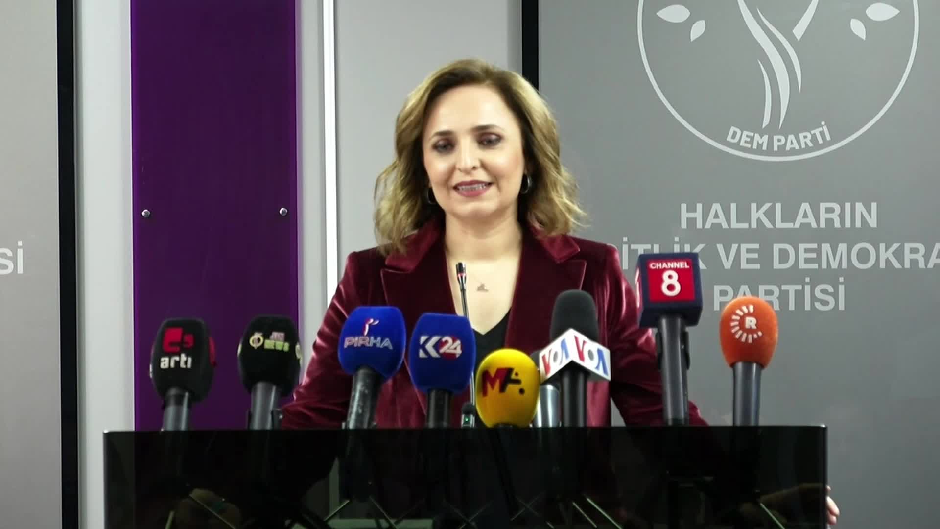 DEM PARTİSİ SÖZCÜSÜ AYŞEGÜL DOĞAN: “ANKARA, ANTALYA, BOLU, KONYA, KOCAELİ, KAYSERİ, SAMSUN OLMAK ÜZERE TOPLAM 7 İLDE ADAY GÖSTERECEĞİZ”