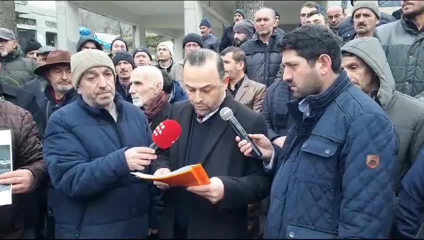 ORDU'NUN ÇAYBAŞI İLÇESİNE YAPILAN KATI ATIK BERTARAF TESİSİ İLE İLGİLİ MAHKEME KARARINA UYMAYAN BELEDİYE PROTESTO EDİLDİ