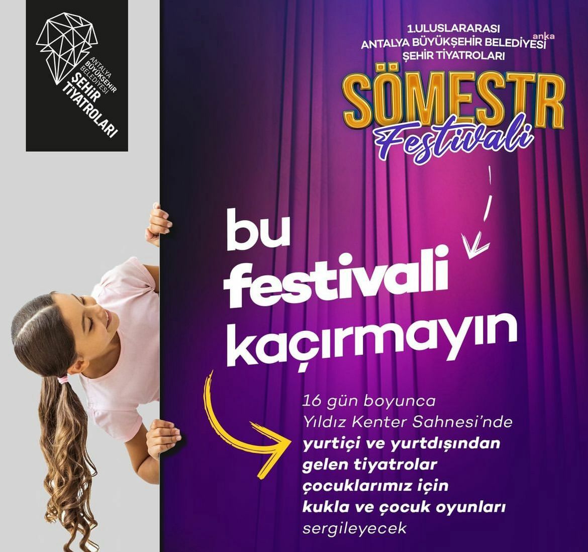ANTALYA'DA TİYATRO DOLU BİR TATİL ÇOCUKLARI BEKLİYOR