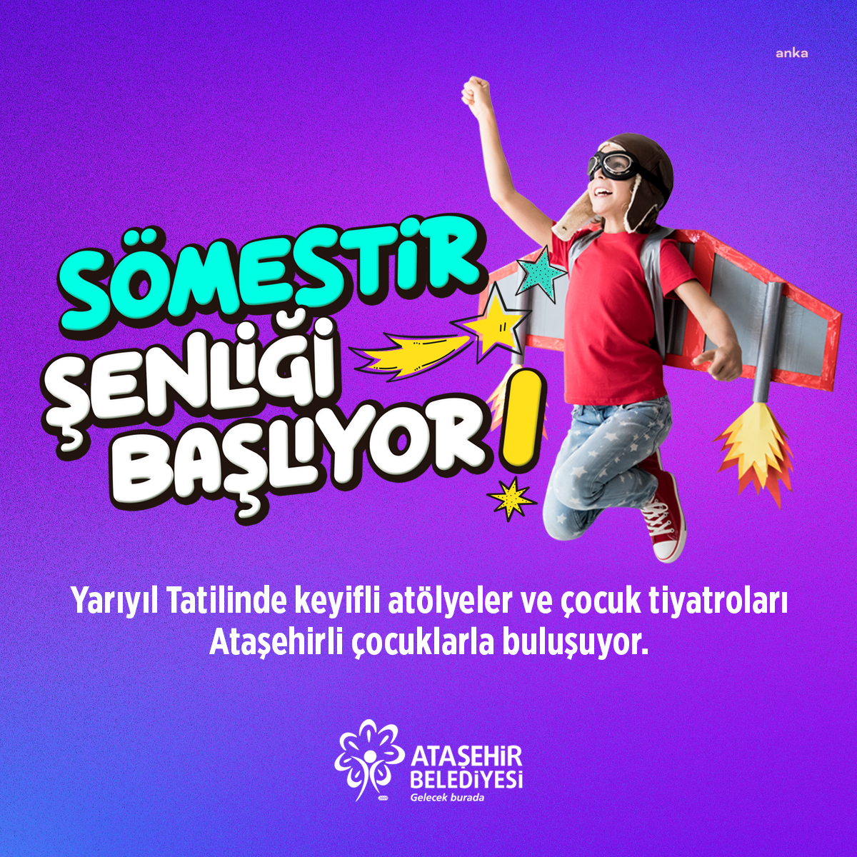 ATAŞEHİRLİ ÇOCUKLAR YARIYIL TATİLİNİN TADINI DOYASIYA ÇIKARACAK