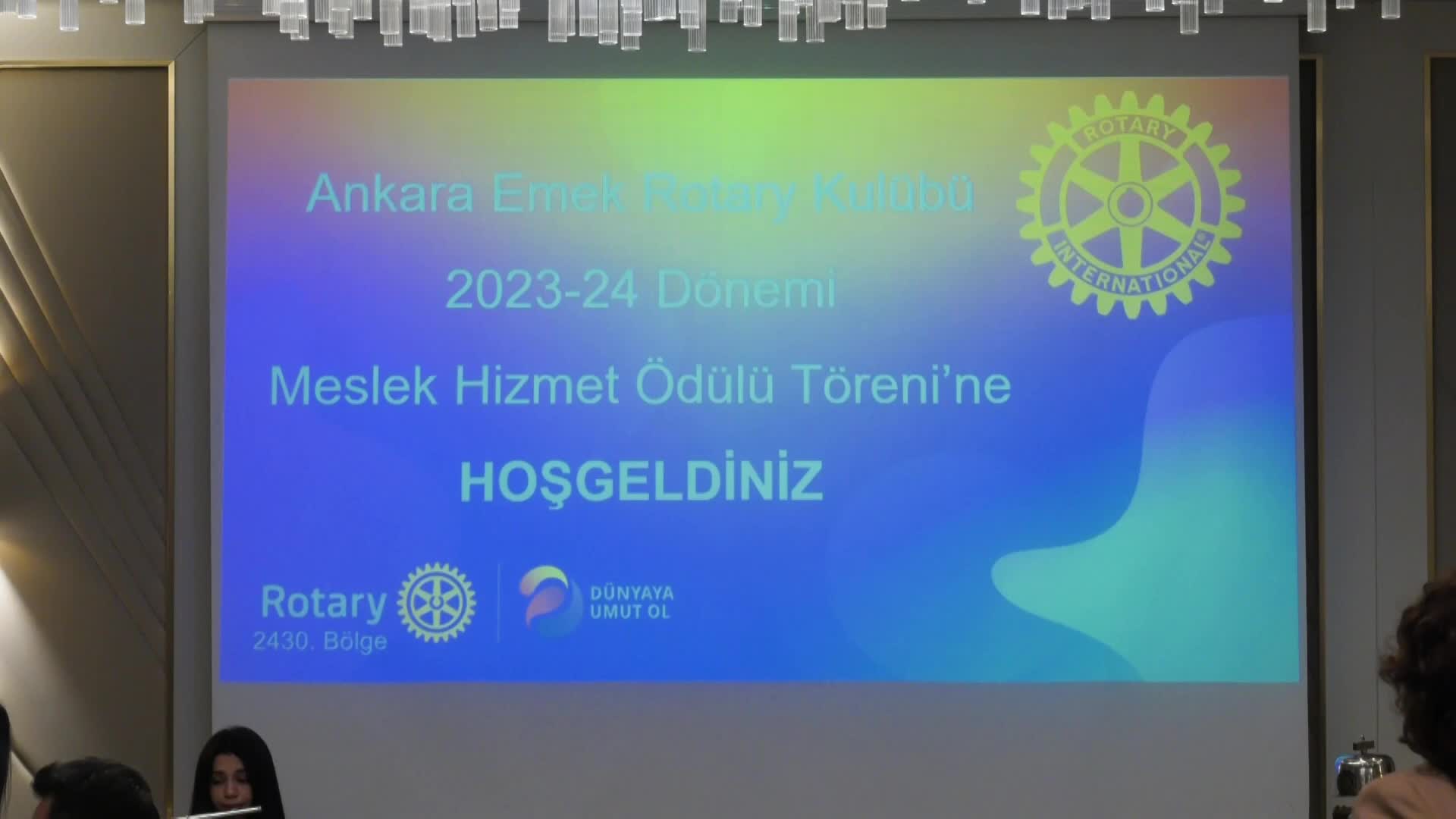 ANKARA EMEK ROTARY KULÜBÜ MESLEK HİZMETLERİ ÖDÜLLERİ SAHİPLERİNİ BULDU