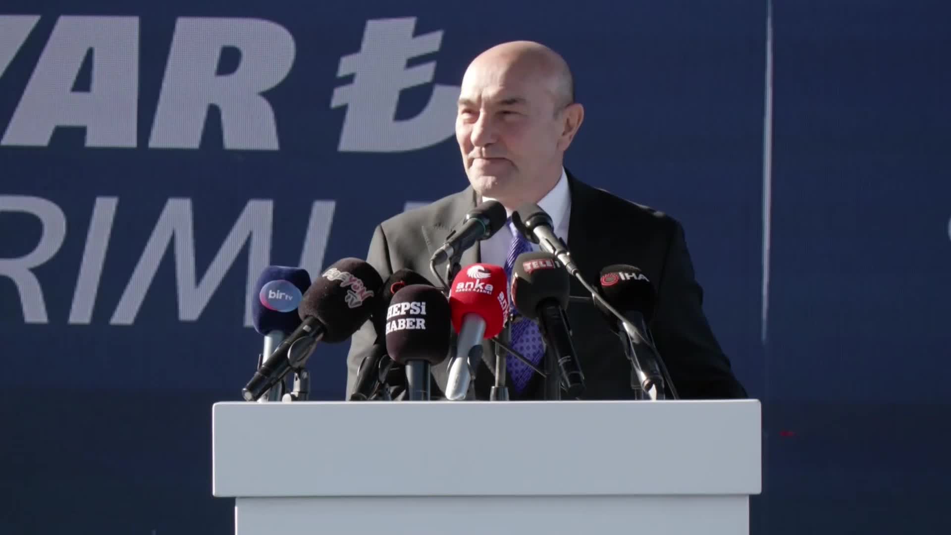 İZMİR'DE BÜYÜK ALTYAPI YATIRIMLARI TOPLU AÇILIŞ VE TEMEL TÖRENİ ATMA TÖRENİ... BÜYÜKŞEHİR BELEDİYE BAŞKANI TUNÇ SOYER: “DAİMA CUMHURİYET, DAİMA DEMOKRASİ, DAİMA İZMİR”