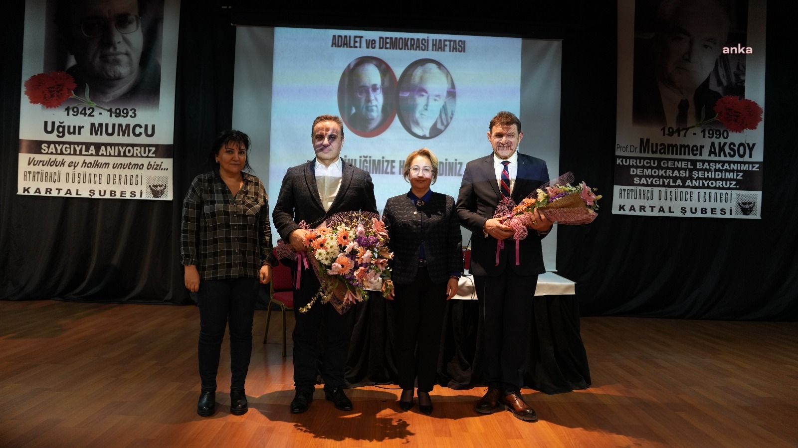 PROF. DR. MUAMMER AKSOY VE GAZETECİ UĞUR MUMCU KARTAL’DA ANILDI