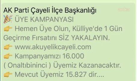 "SARAYA SADECE 16 BİNİNCİ ÜYE GÖTÜRÜLECEK"