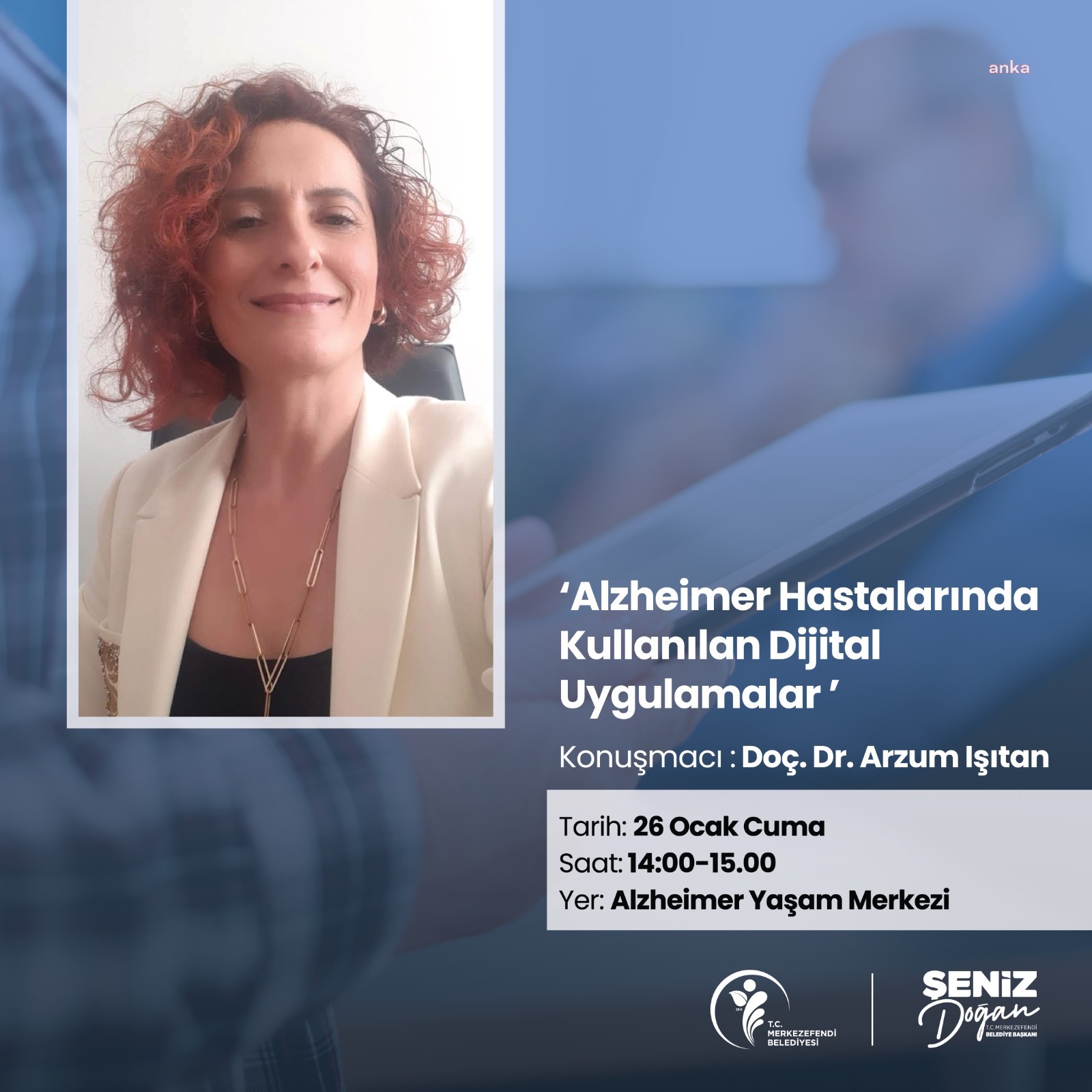 MERKEZEFENDİ'DE 'ALZHEİMER HASTALARINDA KULLANILAN DİJİTAL UYGULAMALAR' SEMİNERİ VERİLECEK