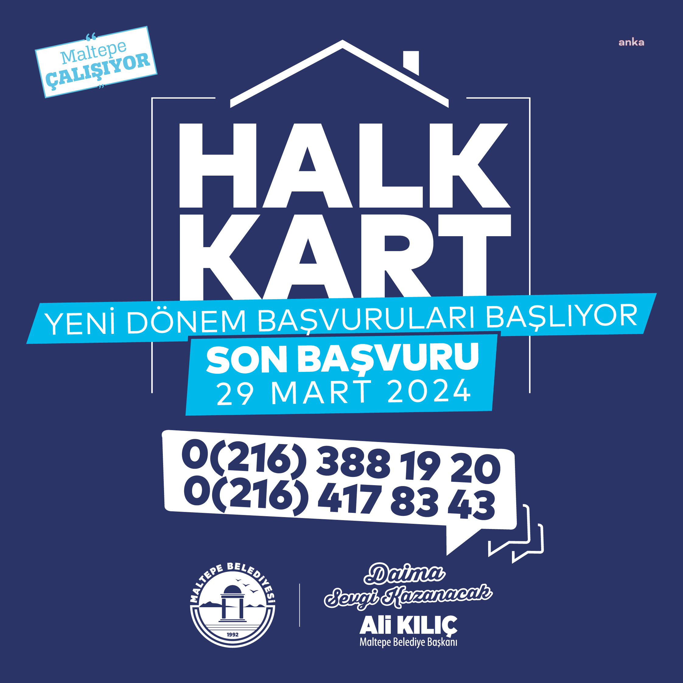 MALTEPE BELEDİYESİ’NİN 2024 YILI HALK KART BAŞVURULARI BAŞLIYOR
