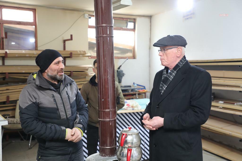 BAŞKAN KAZIM KURT 71 EVLER MAHALLESİ'NDE ESNAFI ZİYARET ETTİ