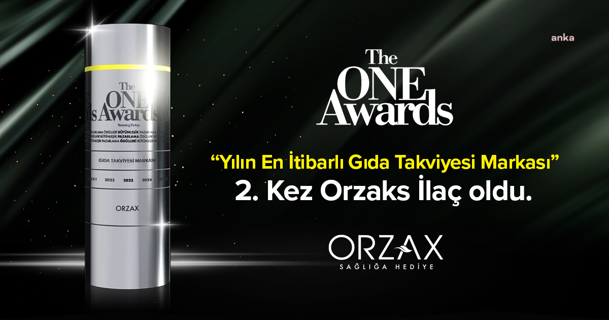 ORZAKS İLAÇ, THE ONE AWARDS’TA İKİNCİ KEZ ‘YILIN İTİBARLISI’ ÖDÜLÜNÜ KAZANDI