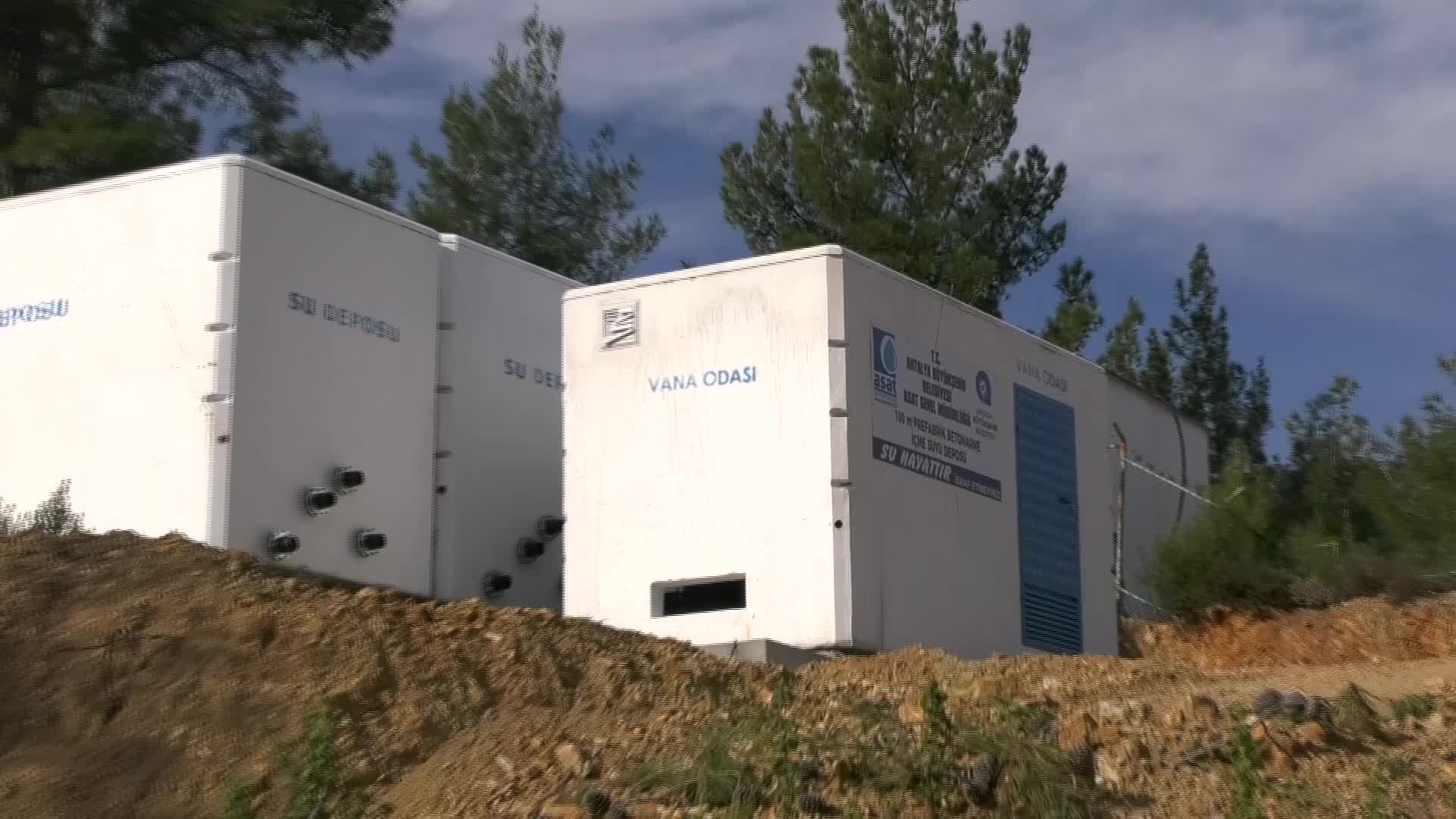 ANTALYA BÜYÜKŞEHİR’DEN DÖŞEMEALTI AĞIRTAŞ MAHALLESİ’NE 100 TONLUK İÇME SUYU DEPOSU