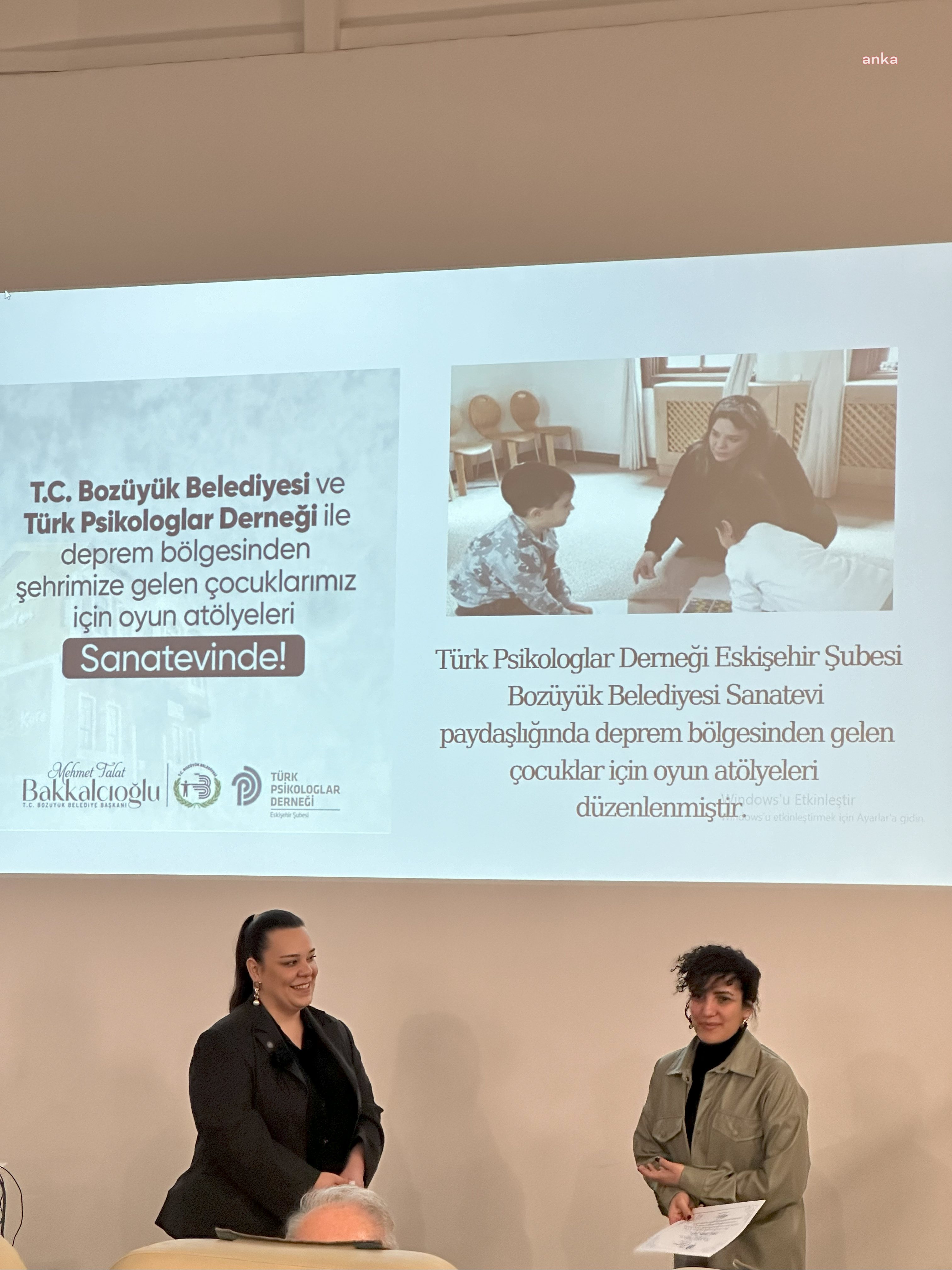 TÜRK PSİKOLOGLAR DERNEĞİ ESKİŞEHİR ŞUBESİ'NDEN BOZÜYÜK BELEDİYESİ’NE TEŞEKKÜR BELGESİ