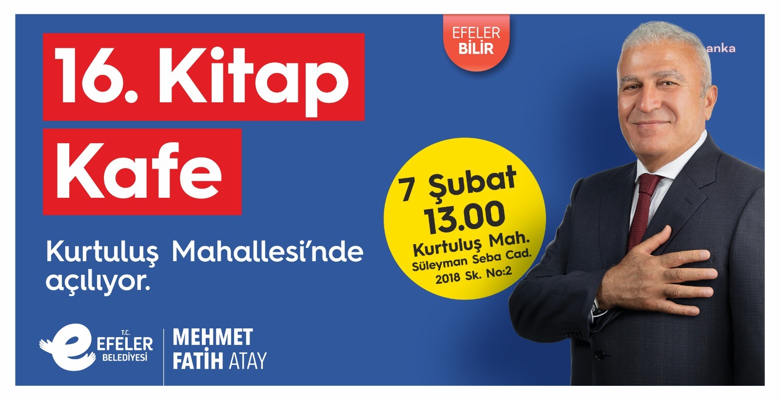 EFELER'DE 16’NCI KİTAP KAFE AÇILIYOR