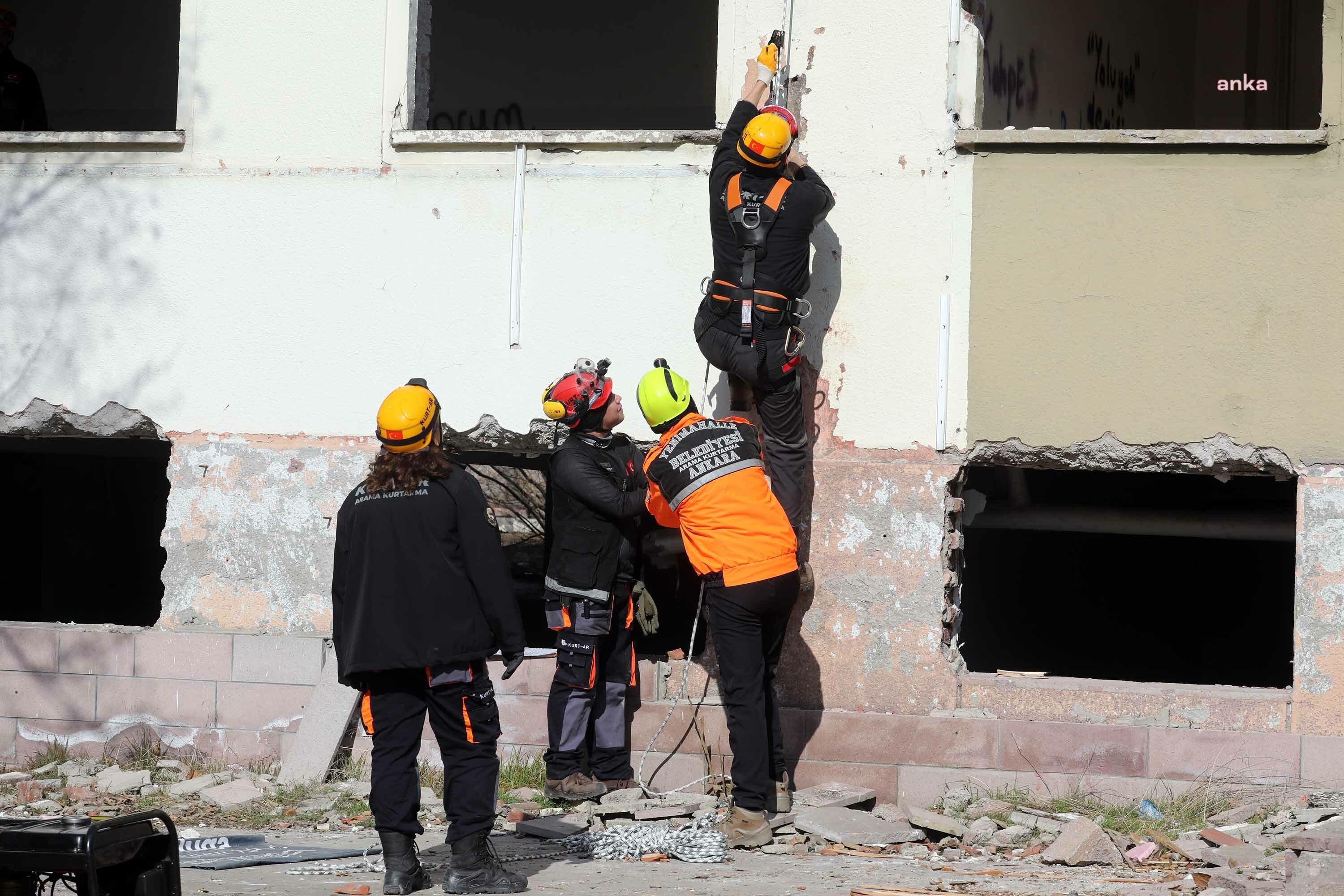YENİMAHALLE’DE DEPREM TATBİKATI