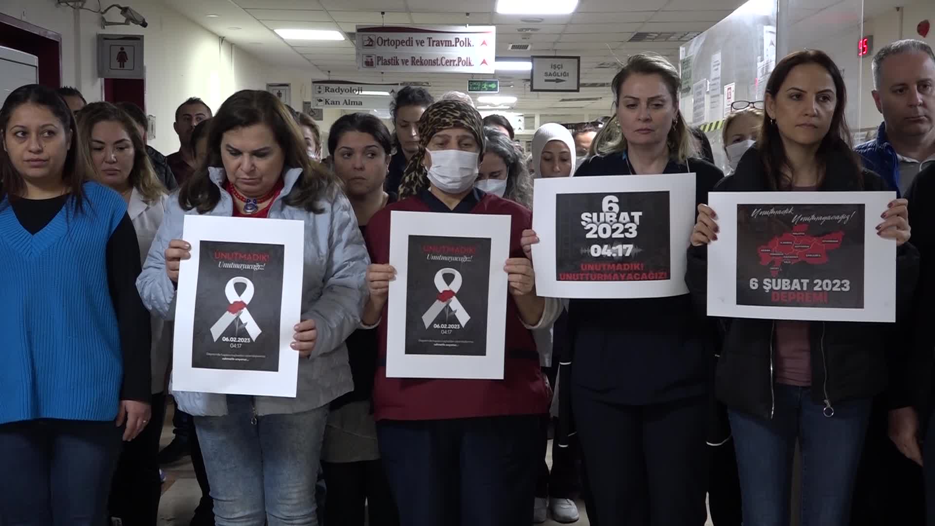 İZMİR, 6 ŞUBAT DEPREMLERİNDE HAYATINI KAYBEDENLERİ ANDI