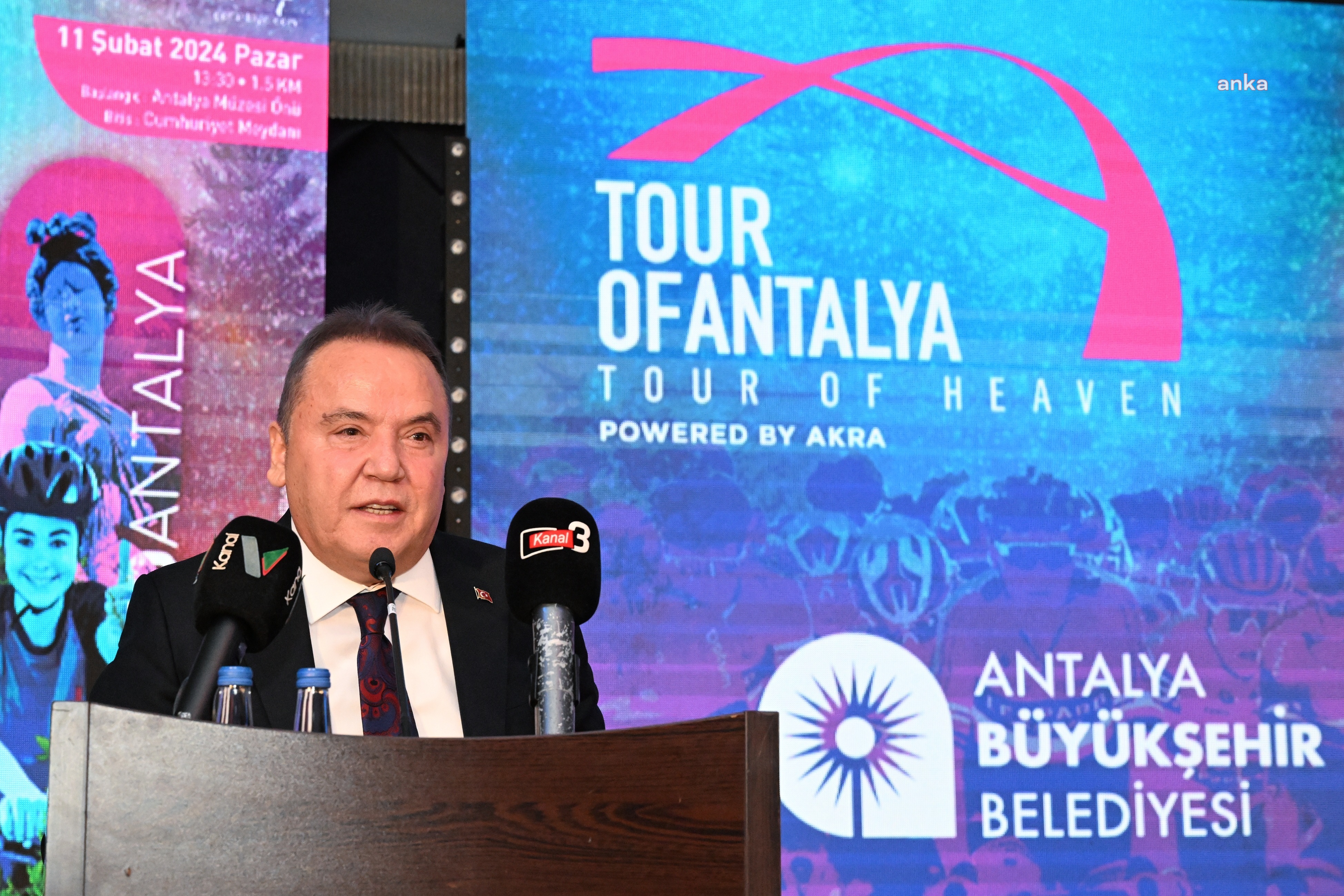 MUHİTTİN BÖCEK, ANTALYA BİSİKLET TURU'NUN TANITIM TOPLANTISINA KATILDI