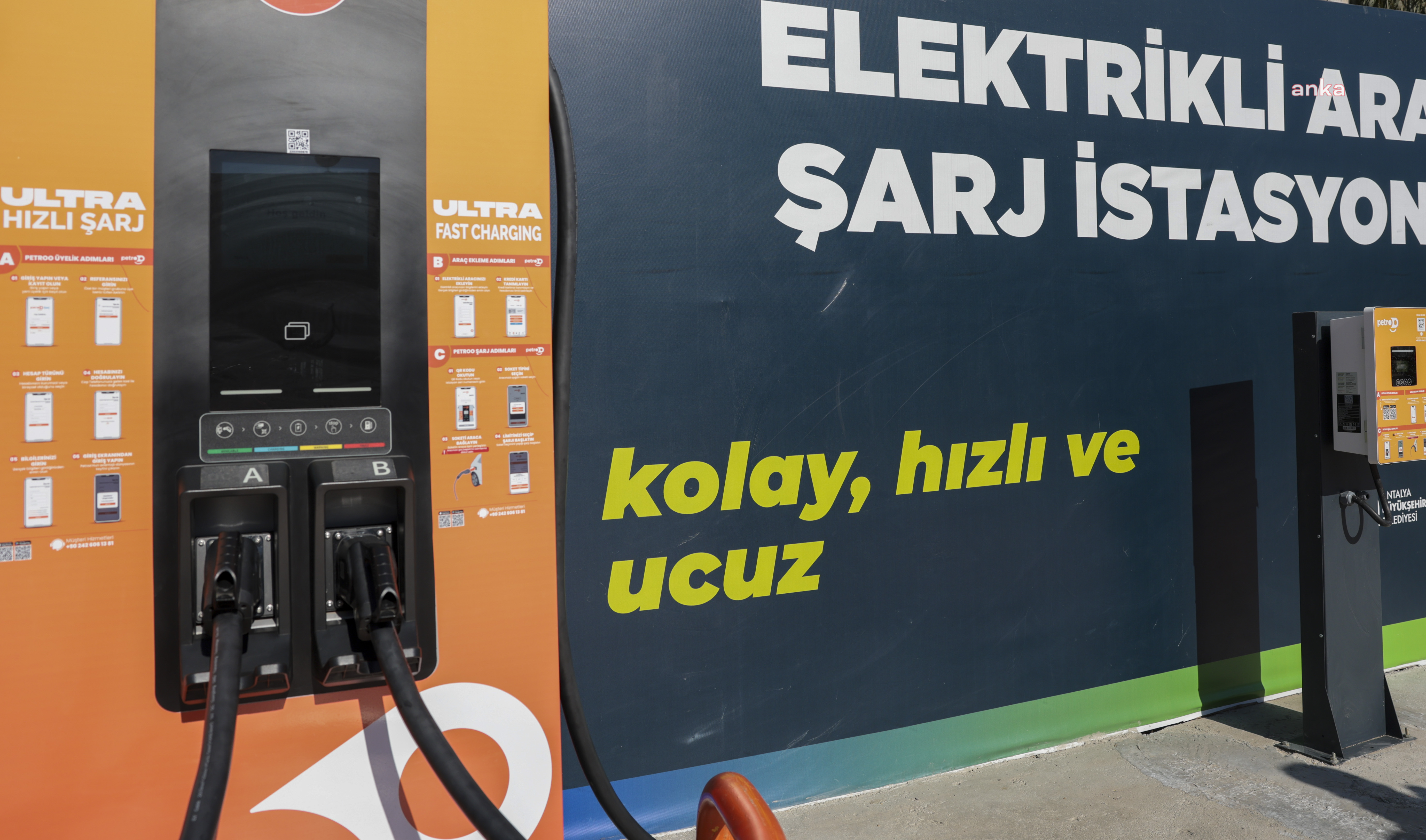 ANTALYA BÜYÜKŞEHİR BELEDİYESİ, 25 ELEKTRİKLİ ARAÇ ŞARJ İSTASYONU KURDU