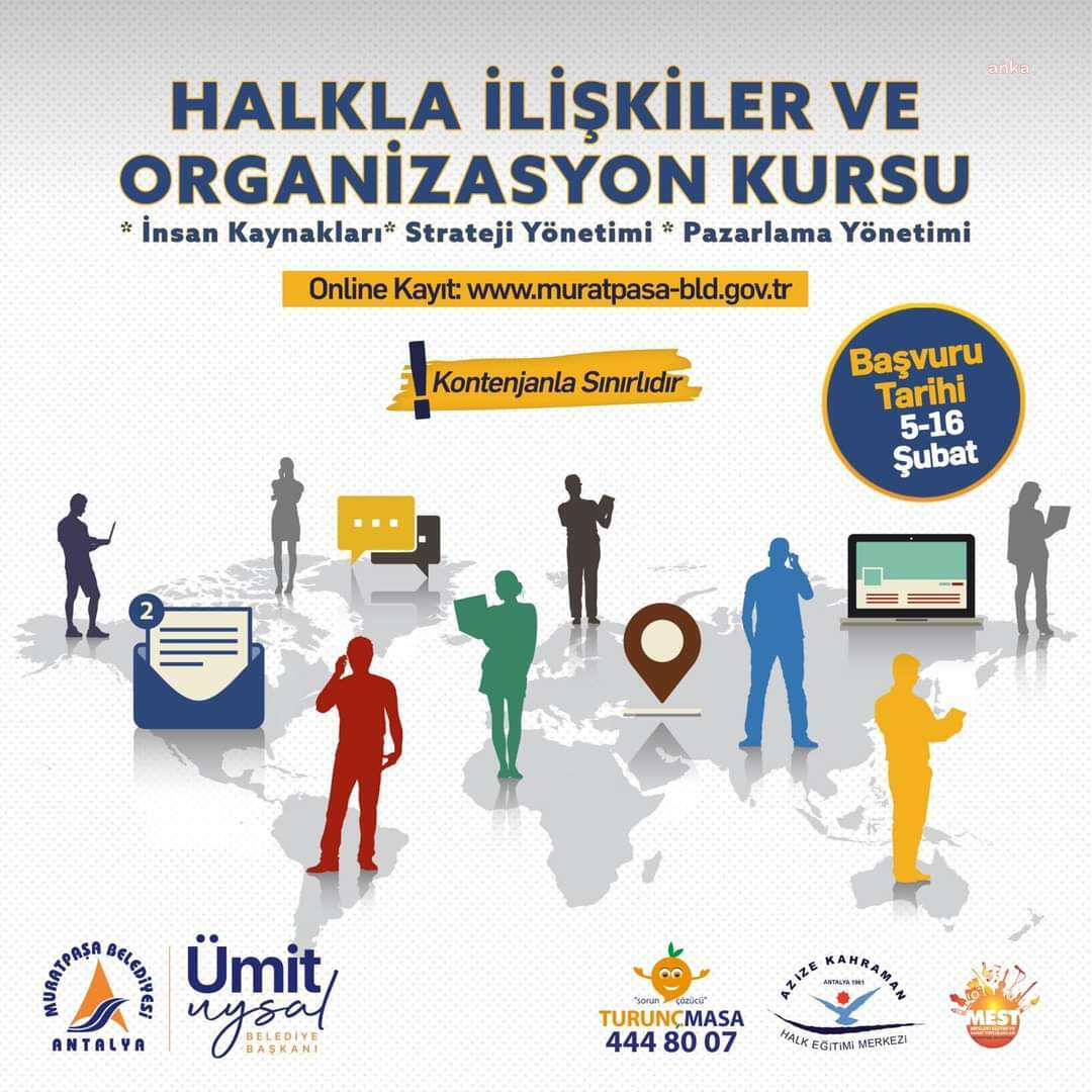 MURATPAŞA BELEDİYESİ'NDEN HALKLA İLİŞKİLER VE ORGANİZASYON KURSU