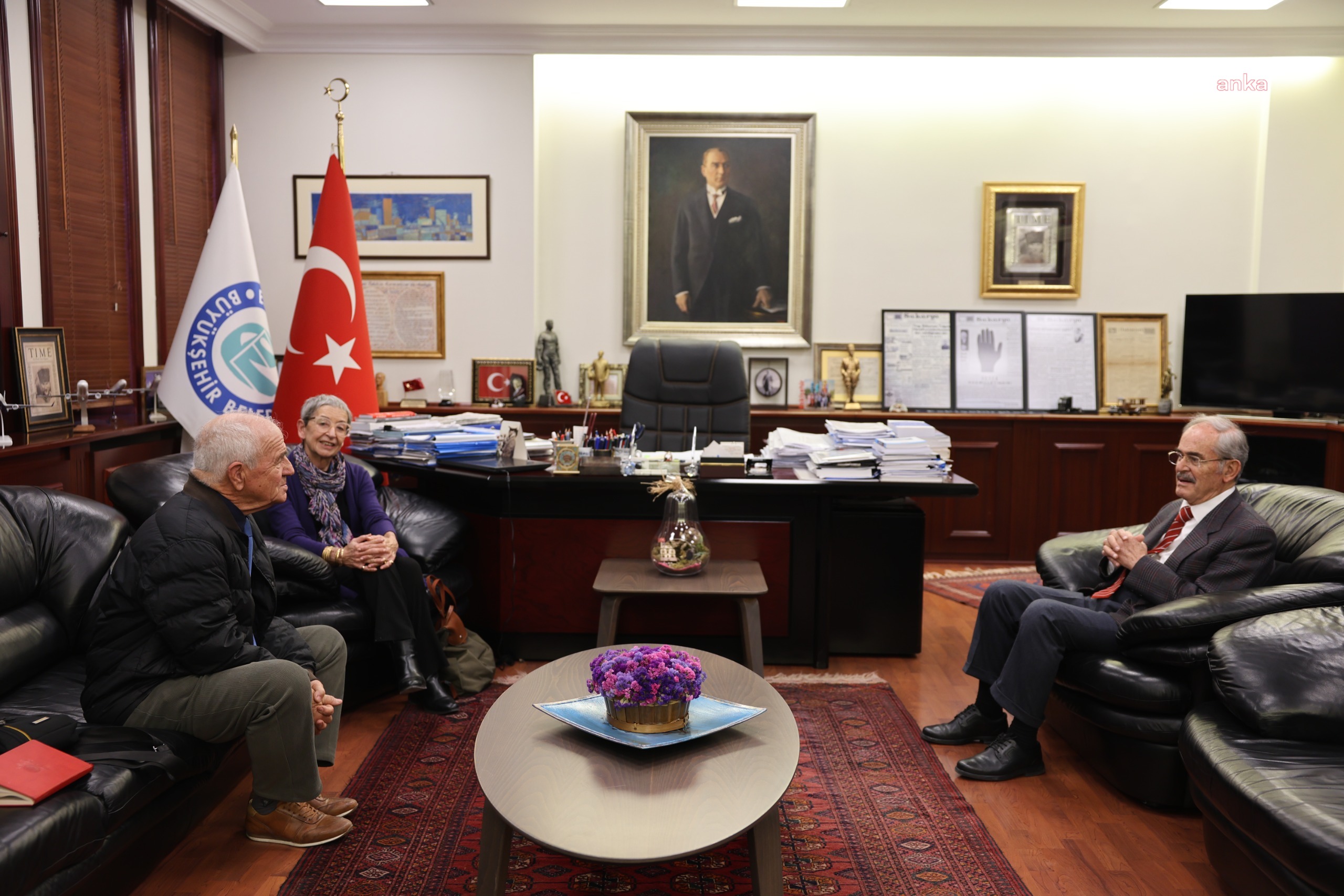 YILMAZ BÜYÜKERŞEN, PROF. DR. KENAN MORTAN’I AĞIRLADI