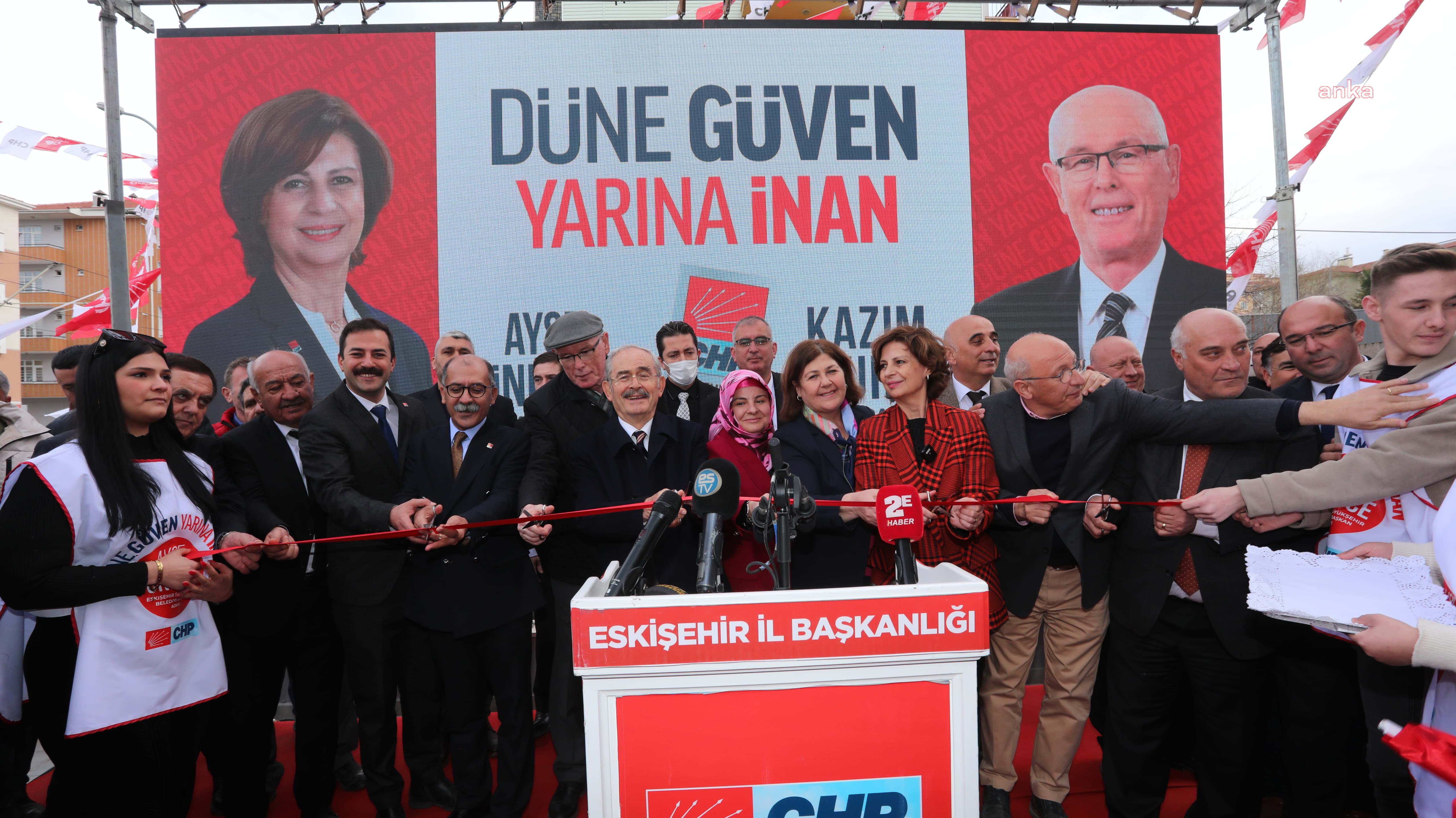KAZIM KURT VE AYŞE ÜNLÜCE, EMEK MAHALLESİ’NDE SEÇİM İLETİŞİM OFİSİ AÇTI