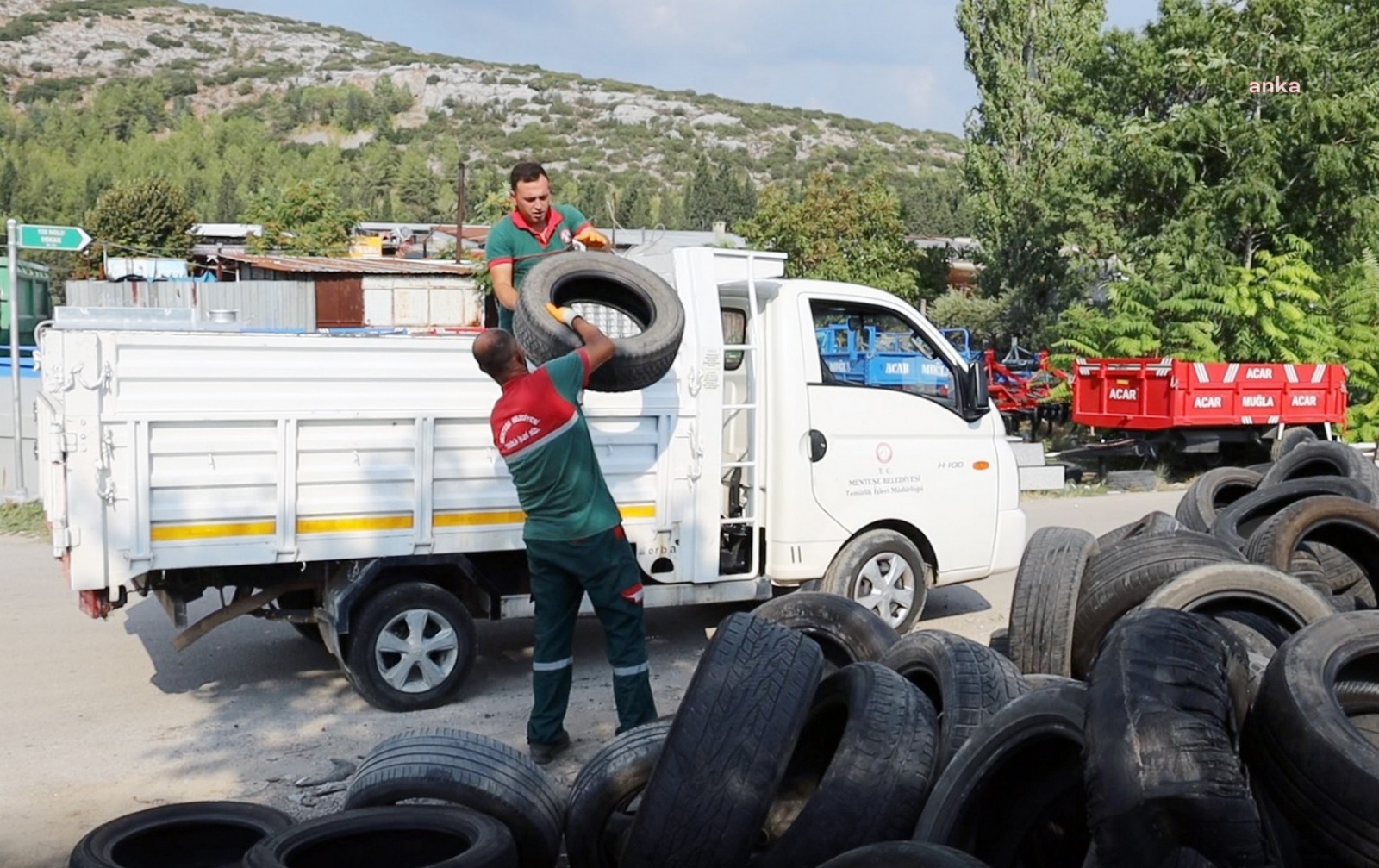 MENTEŞE BELEDİYESİ, 1 YILDA 20 TON ATIK LASTİK TOPLADI
