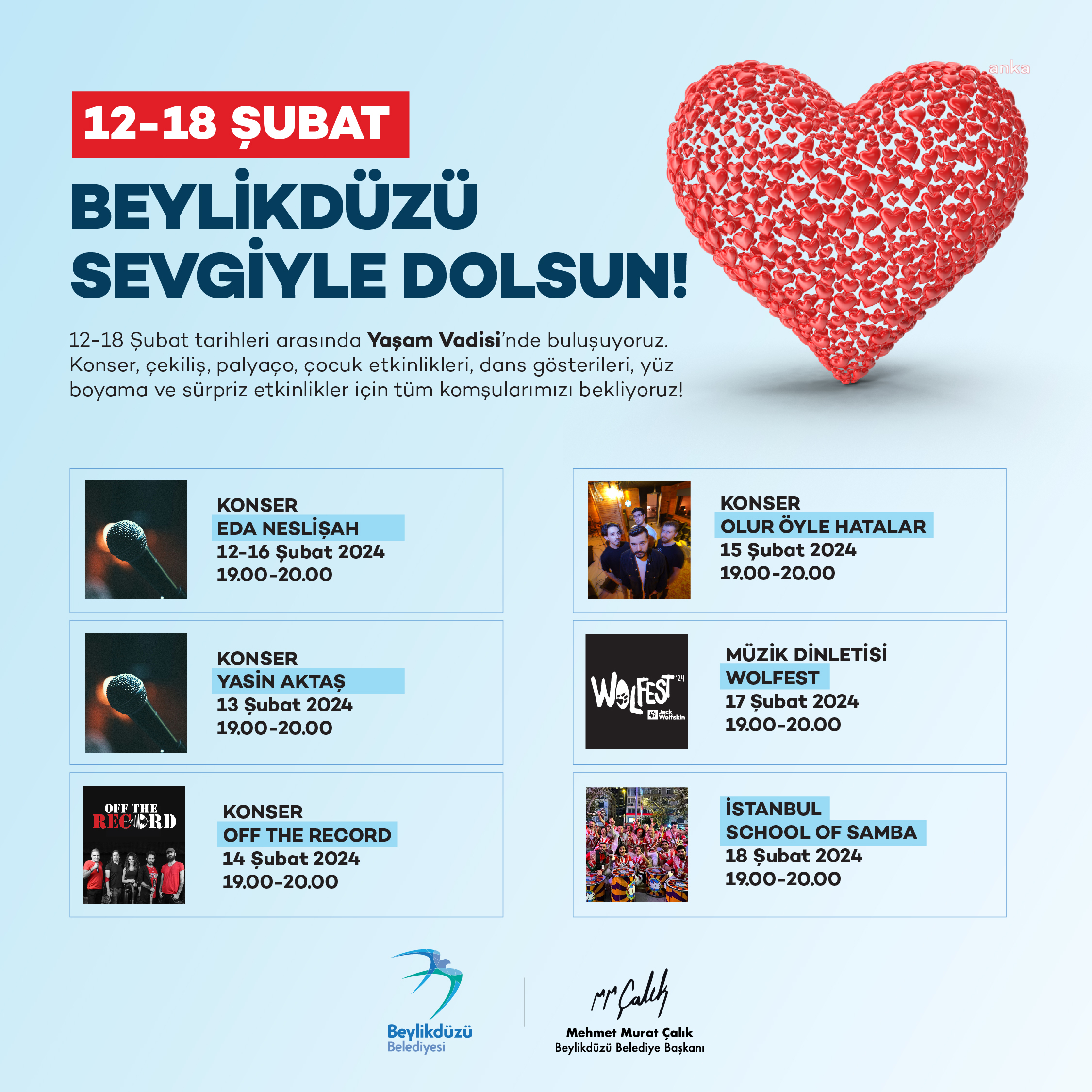 BEYLİKDÜZÜ’NDE “SEVGİLİLER GÜNÜ” ETKİNLİKLERİ BAŞLADI