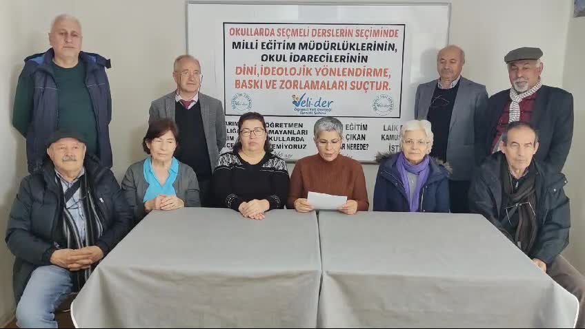 VELİ-DER: “SEÇMELİ DERSLERİN SEÇİMİNDE MİLLİ EĞİTİM MÜDÜRLÜKLERİNİN, OKUL İDARECİLERİNİN DİNİ, İDEOLOJİK YÖNLENDİRME, BASKI VE ZORLAMALARI SUÇTUR”