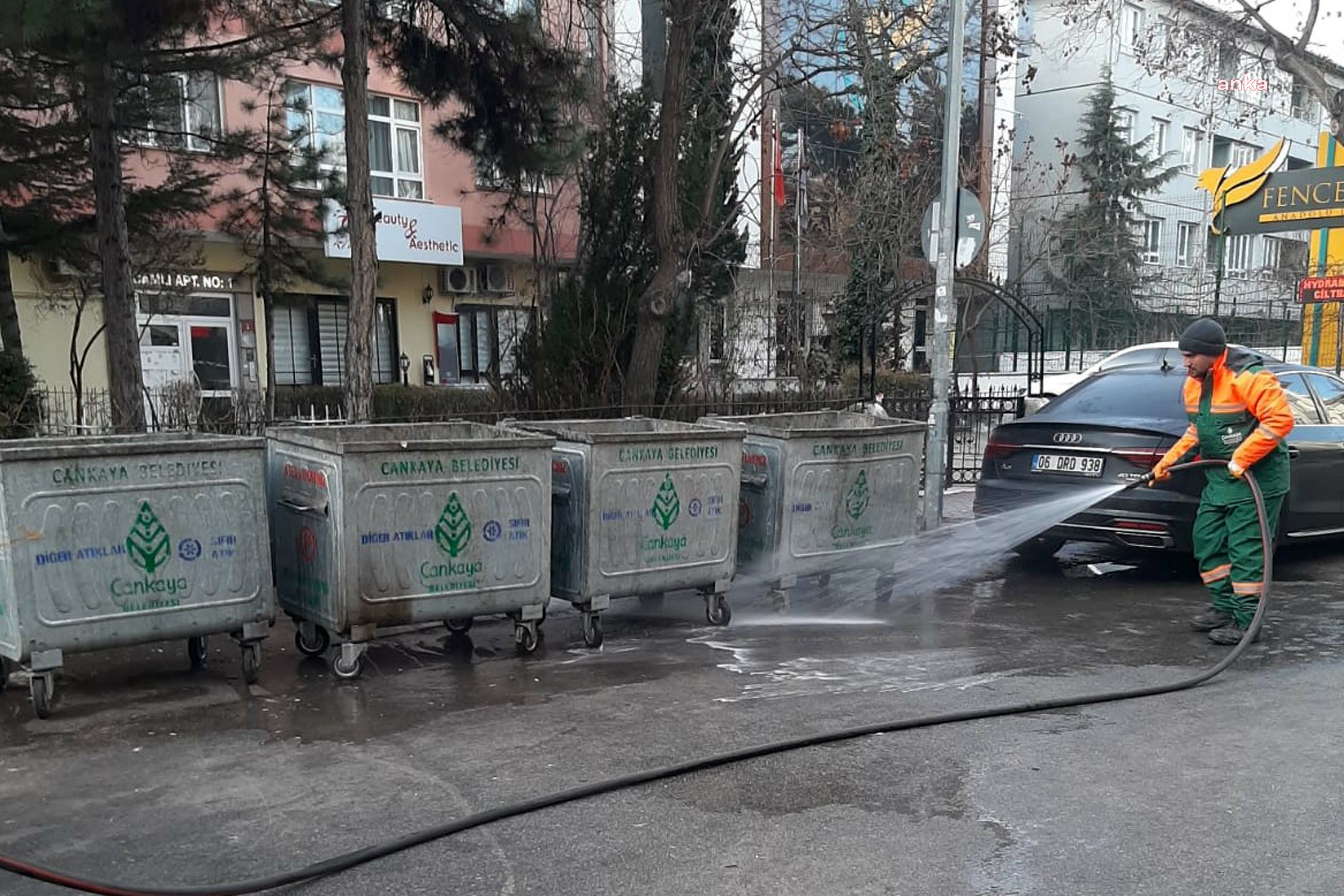 ÇANKAYA BELEDİYESİ, 925 PERSONEL VE 125 ARAÇLA İLÇEYİ TEMİZLİYOR