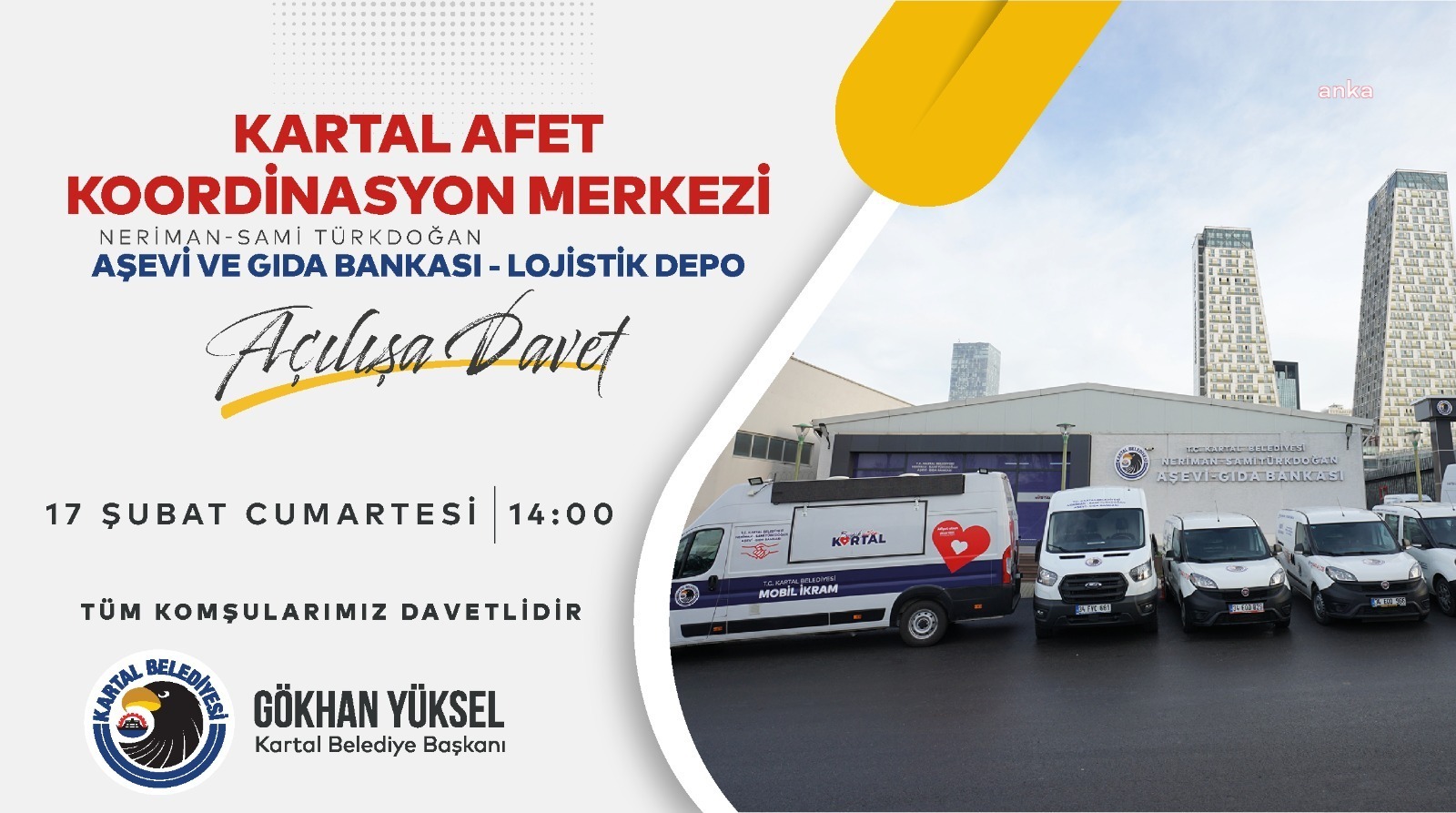 KARTAL BELEDİYESİ TOPLU AÇILIŞ TÖRENİ 17 ŞUBAT’TA