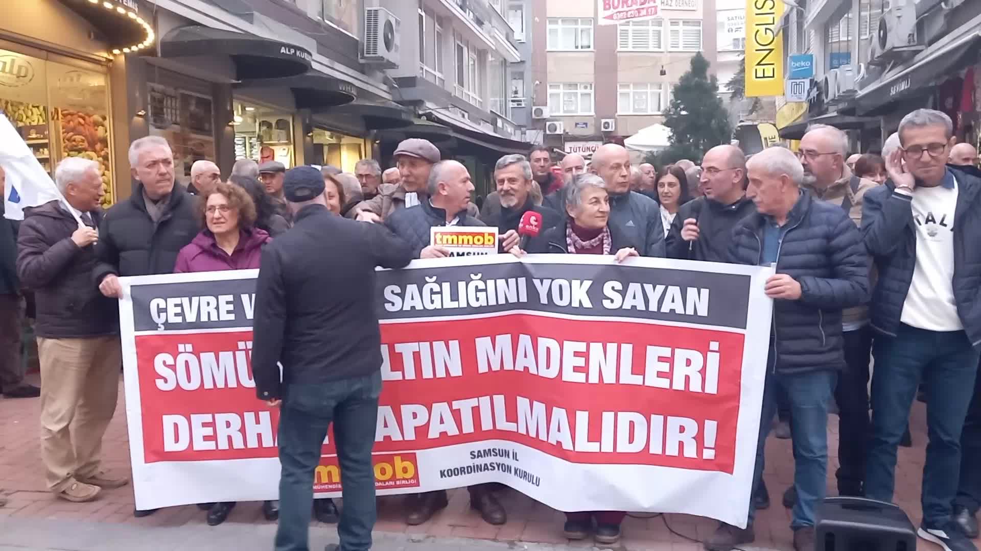 TMMOB SAMSUN İKK: “ÇEVRE VE İNSAN SAĞLIĞINI YOK SAYAN SÖMÜRGE ALTIN MADENLERİ DERHAL KAPATILMALIDIR”