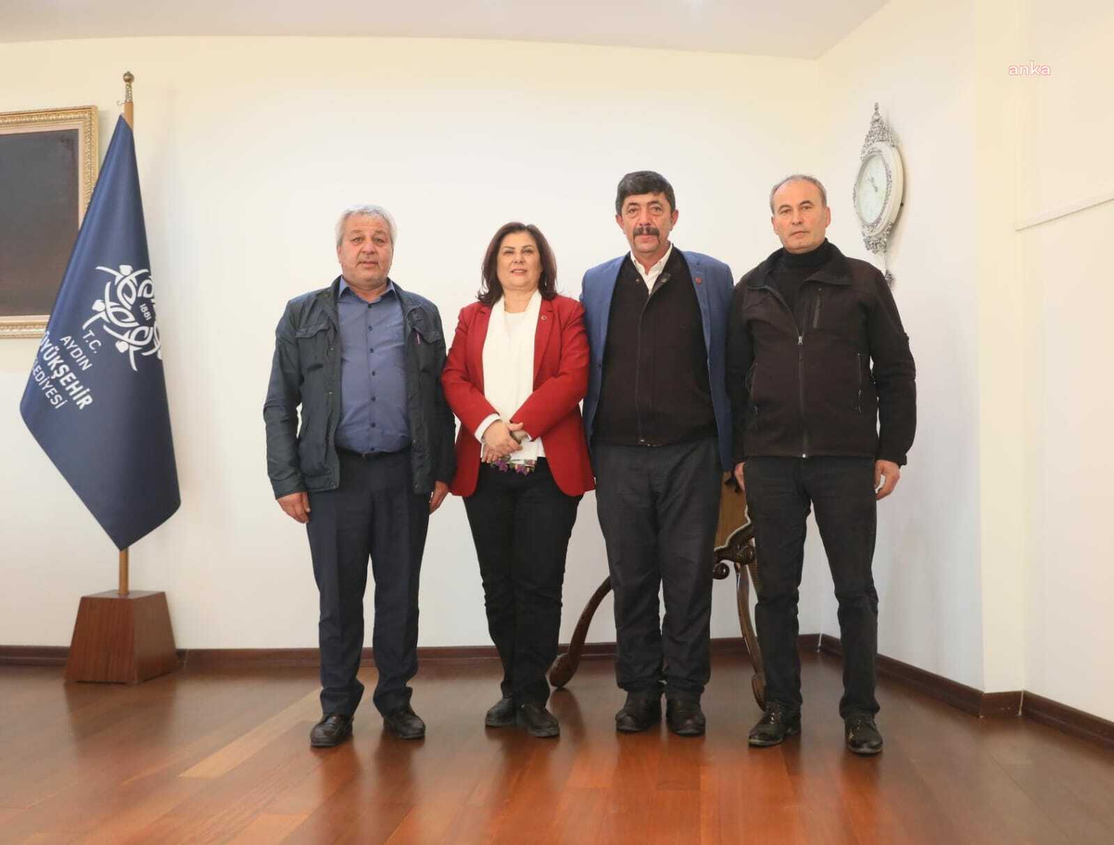 ÇİNELİ MUHTARLARDAN AYDIN BÜYÜKŞEHİR BELEDİYE BAŞKANI ÇERÇİOĞLU'NA ZİYARET