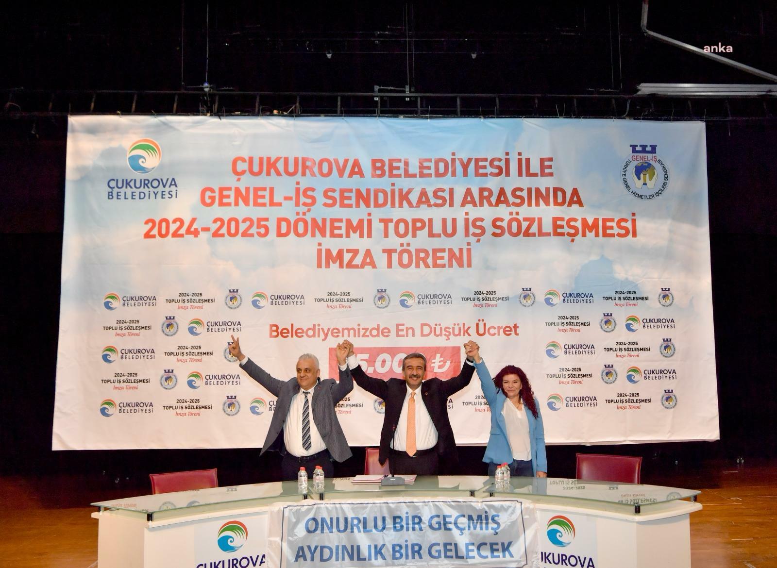 ÇUKUROVA BELEDİYESİ’NDE EN DÜŞÜK İŞÇİ MAAŞI 35 BİN TL OLDU
