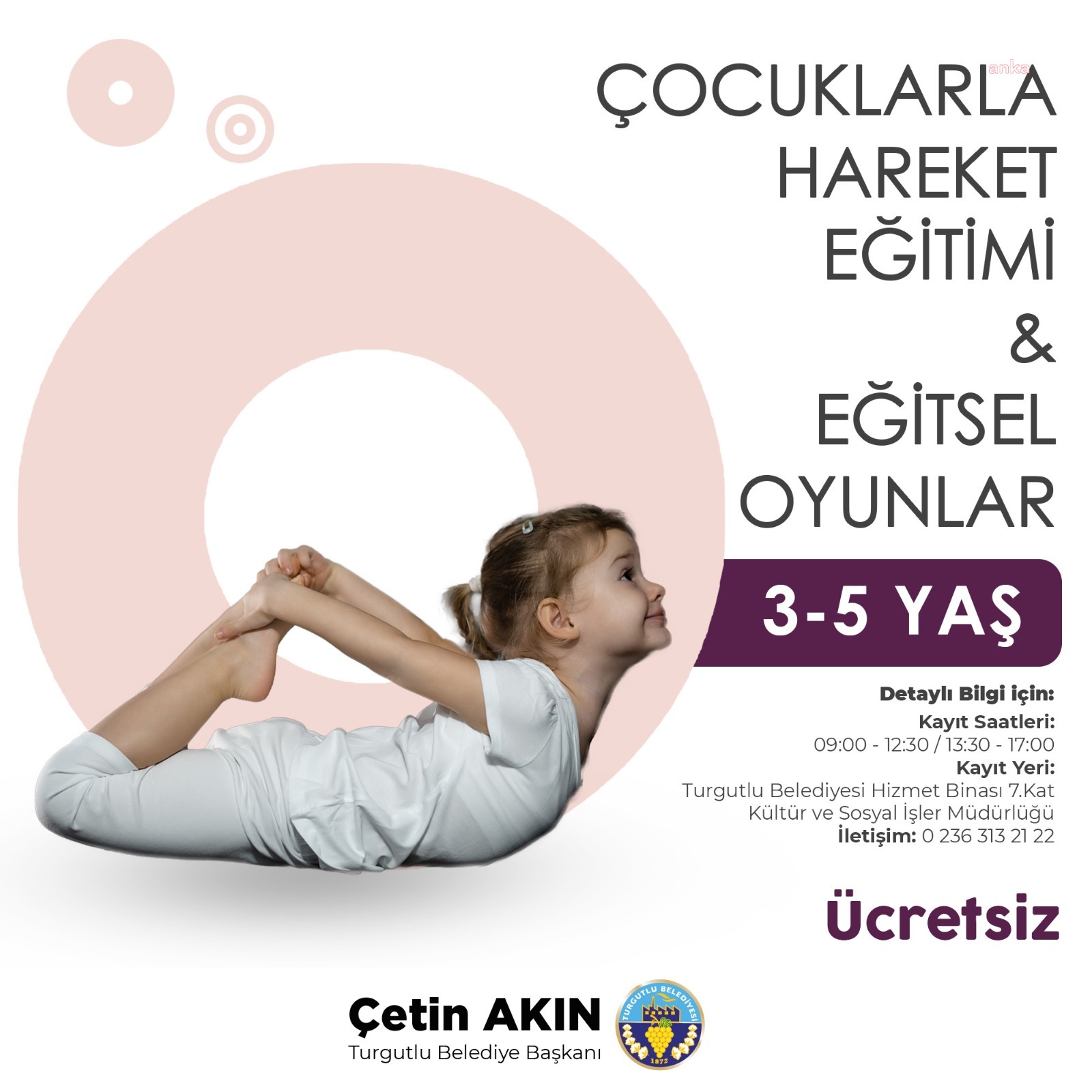 TURGUTLU BELEDİYESİ’NDEN ÇOCUKLARA VE KADINLARA YÖNELİK İKİ YENİ SPOR KURSU