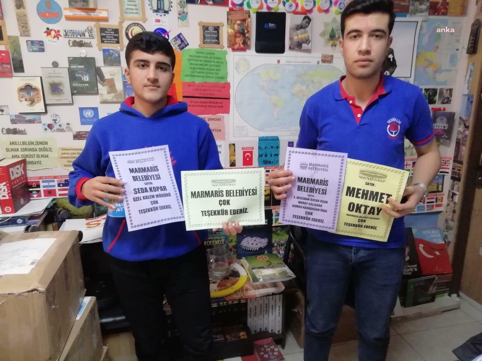 MARMARİS BELEDİYE BAŞKANI OKTAY, URFALI ÖĞRENCİLERİN İSTEĞİNİ KIRMADI