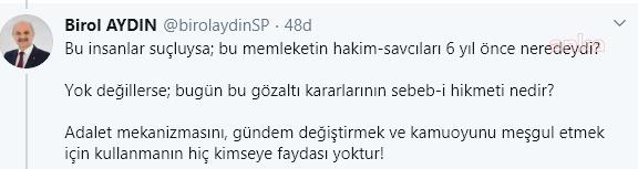 SAADET PARTİ'Lİ AYDIN: HAKİMLER, SAVCILAR 6 YIL ÖNCE NEREDEYDİ