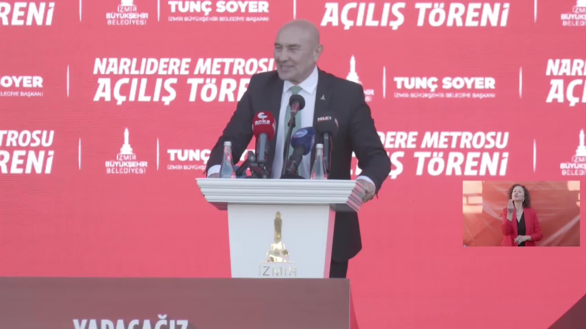 NARLIDERE METROSU HİZMETE GİRDİ... BAŞKAN SOYER:“BUGÜNE KADARKİ HATTIMIZ İZMİR BÜYÜKŞEHİR BELEDİYESİYDİ BUNDAN SONRA SATHIMIZ, TÜM VATANDIR”