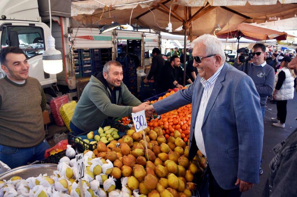 KDZ. EREĞLİ BELEDİYE BAŞKANI POSBIYIK’TAN CUMARTESİ PAZARI’NA ZİYARET