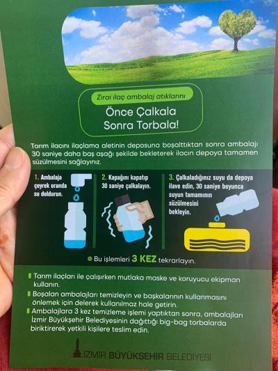 İZMİR'DE ZİRAİ AMBALAJ ATIKLARI, ARTIK ÖZEL TEKNİKLERLE TOPLANACAK