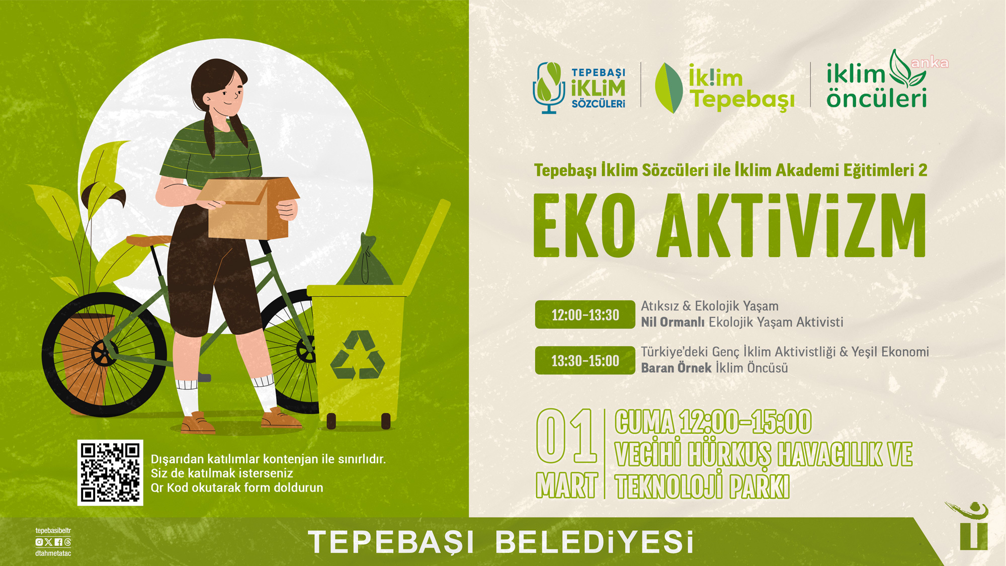 TEPEBAŞI'NDA İKLİM AKADEMİ EĞİTİMLERİ DEVAM EDİYOR