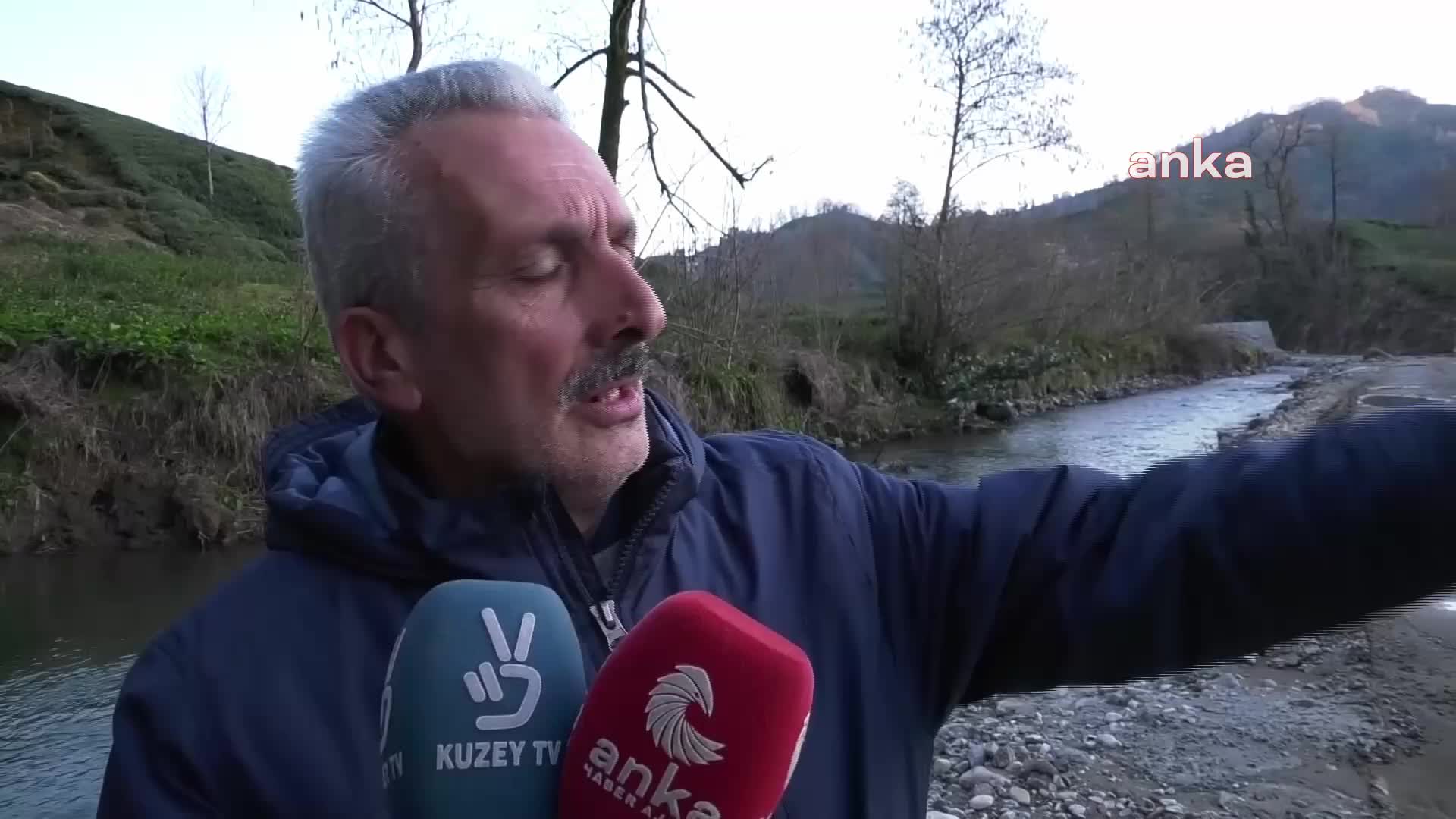 TRABZON’UN OF İLÇESİNDE DERELERİN BETON KANALA ALINMASINA VATANDAŞLAR TEPKİ GÖSTERDİ