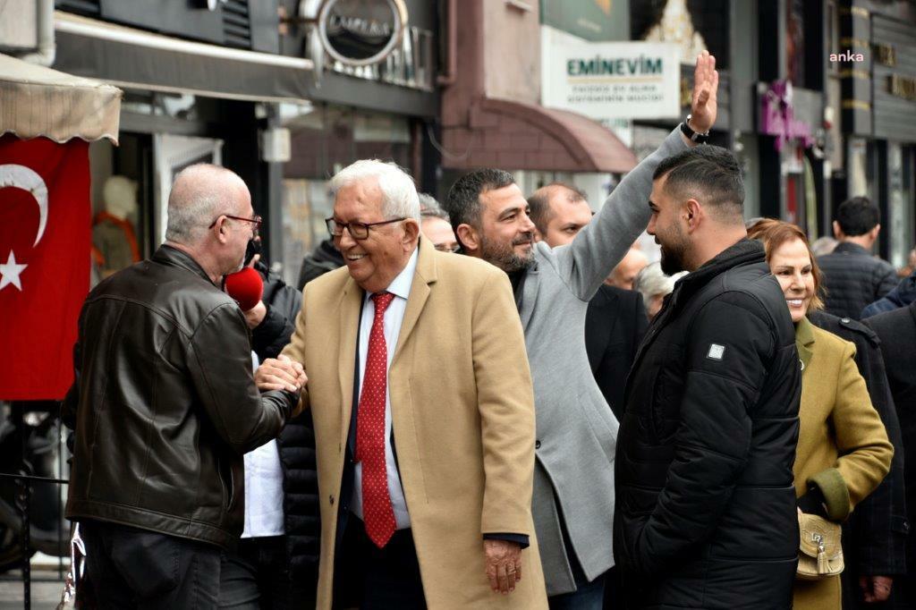 KDZ.EREĞLİ BELEDİYE BAŞKANI POSBIYIK'TAN ERDEMİR CADDESİ ESNAFINA ZİYARET