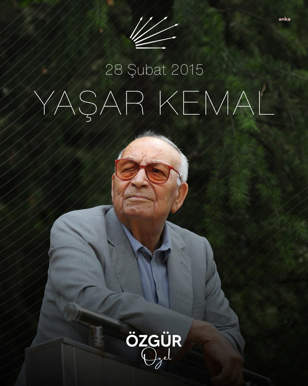 ÖZGÜR ÖZEL: TÜM ESERLERİNDE YOKSULLARIN ÇARESİZLİĞİNİ VE MÜCADELESİNİ ANLATAN DEV BİR KALEMİ, YAŞAR KEMAL'İ ÖLÜMÜNÜN 9'UNCU YILINDA SAYGIYLA ANIYORUM