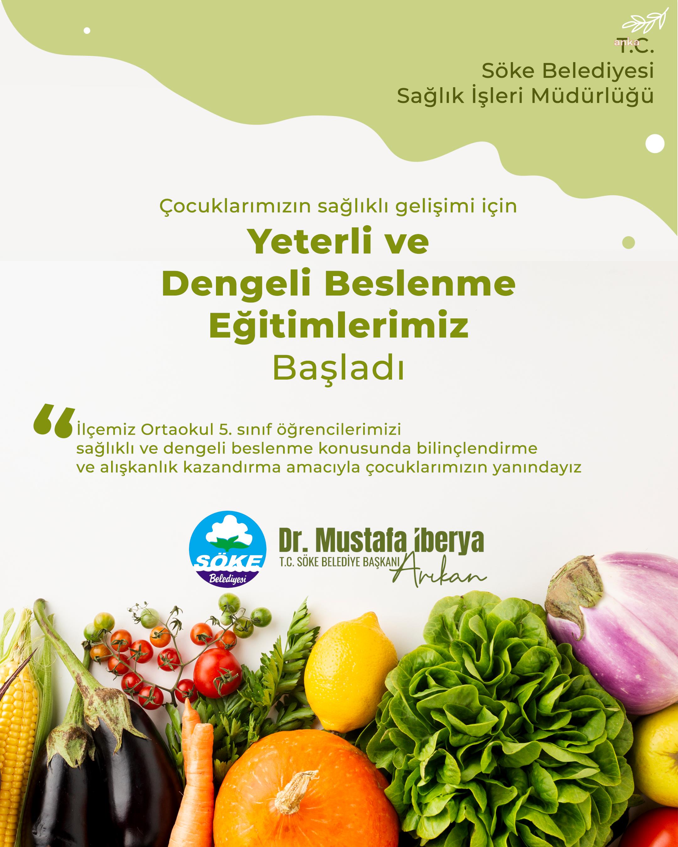 SÖKELİ ÖĞRENCİLER, DİYETİSYEN EŞLİĞİNDE YETERLİ VE DENGELİ BESLENMEYİ ÖĞRENECEK