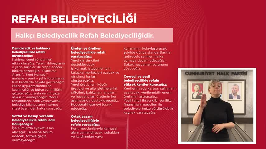 CHP, SEÇİM BİLDİRGESİNİ ENGELLİ VATANDAŞLAR İÇİN YENİDEN DÜZENLEDİ... BURHANETTİN BULUT: “HER BİR SEÇMENE ULAŞMAYI HEDEFLİYORUZ"