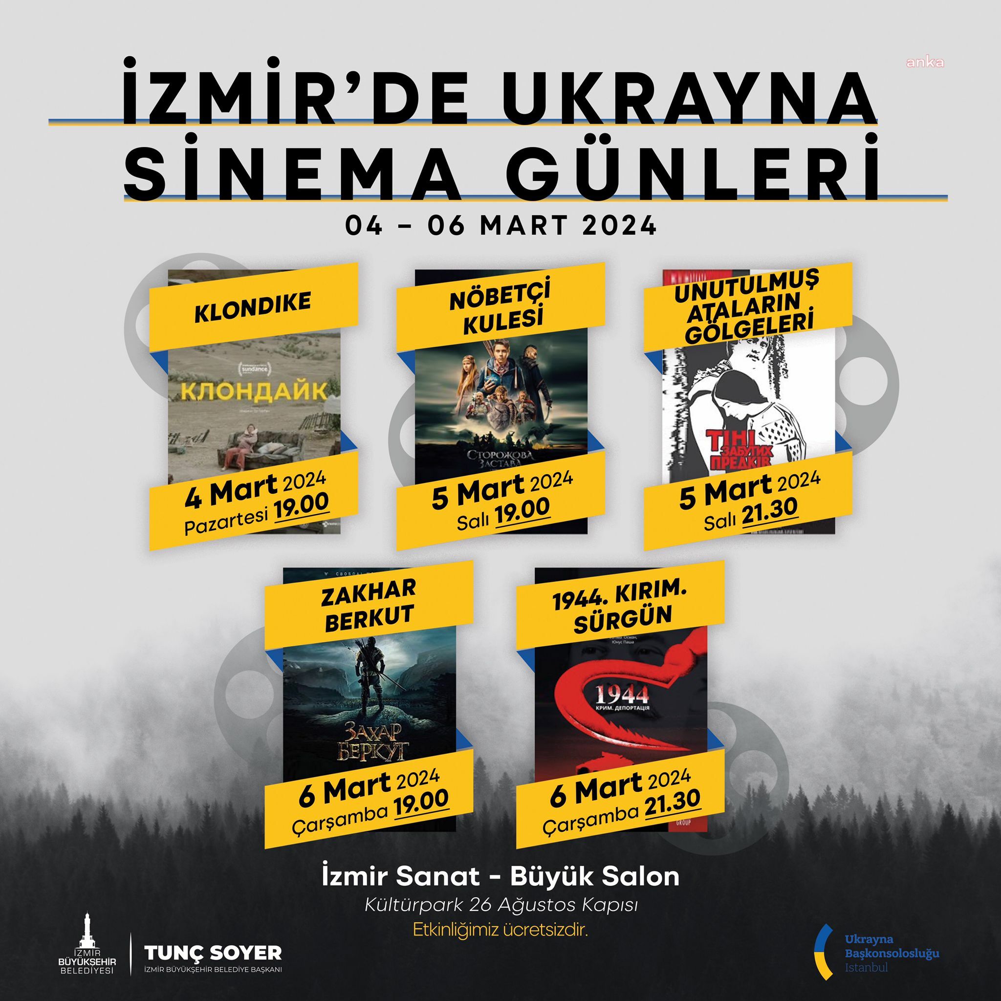 İZMİR’DE UKRAYNA SİNEMA GÜNLERİ BAŞLIYOR