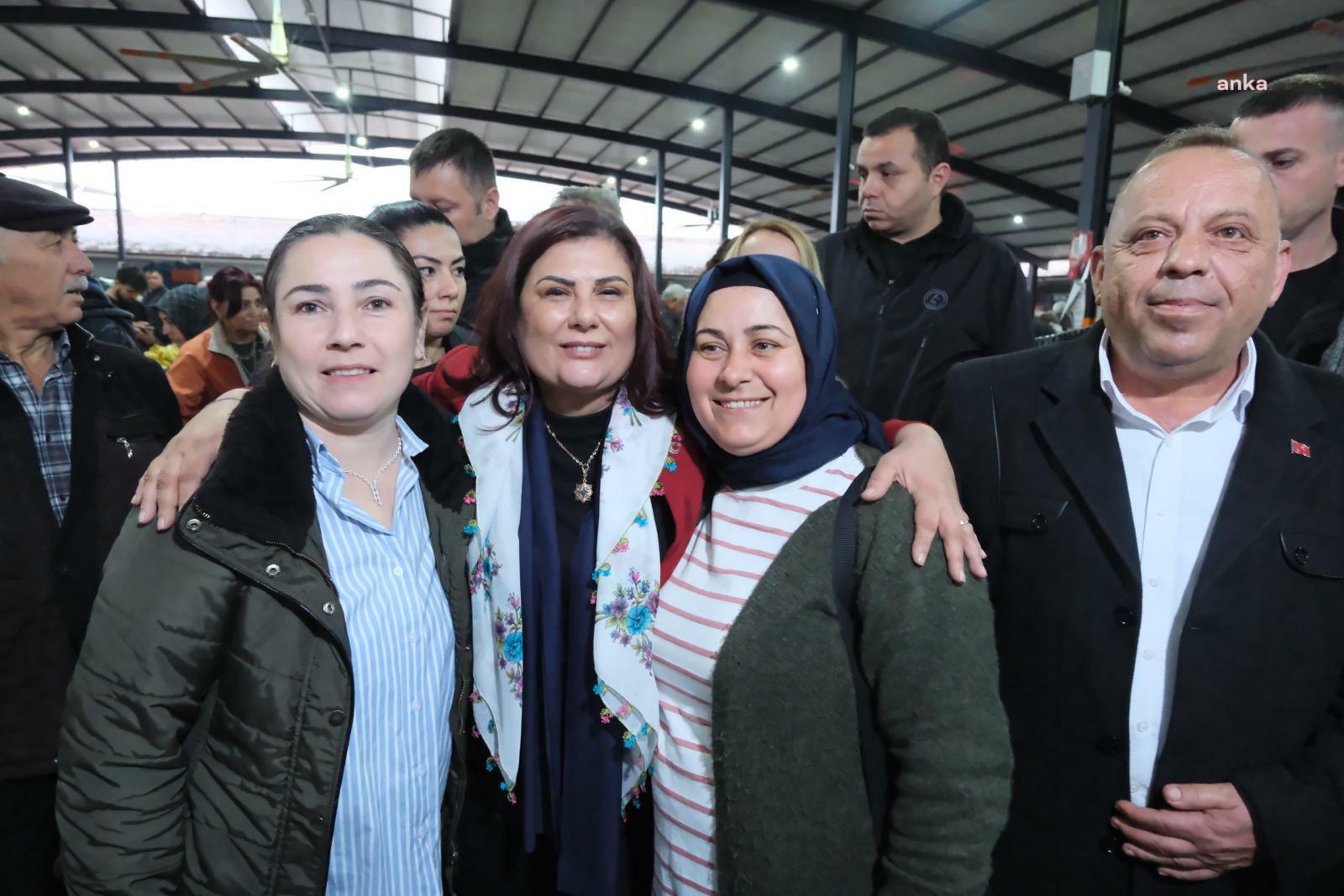 ÖZLEM ÇERÇİOĞLU, BOZDOĞAN PAZARI'NDA VATANDAŞLARLA BULUŞTU