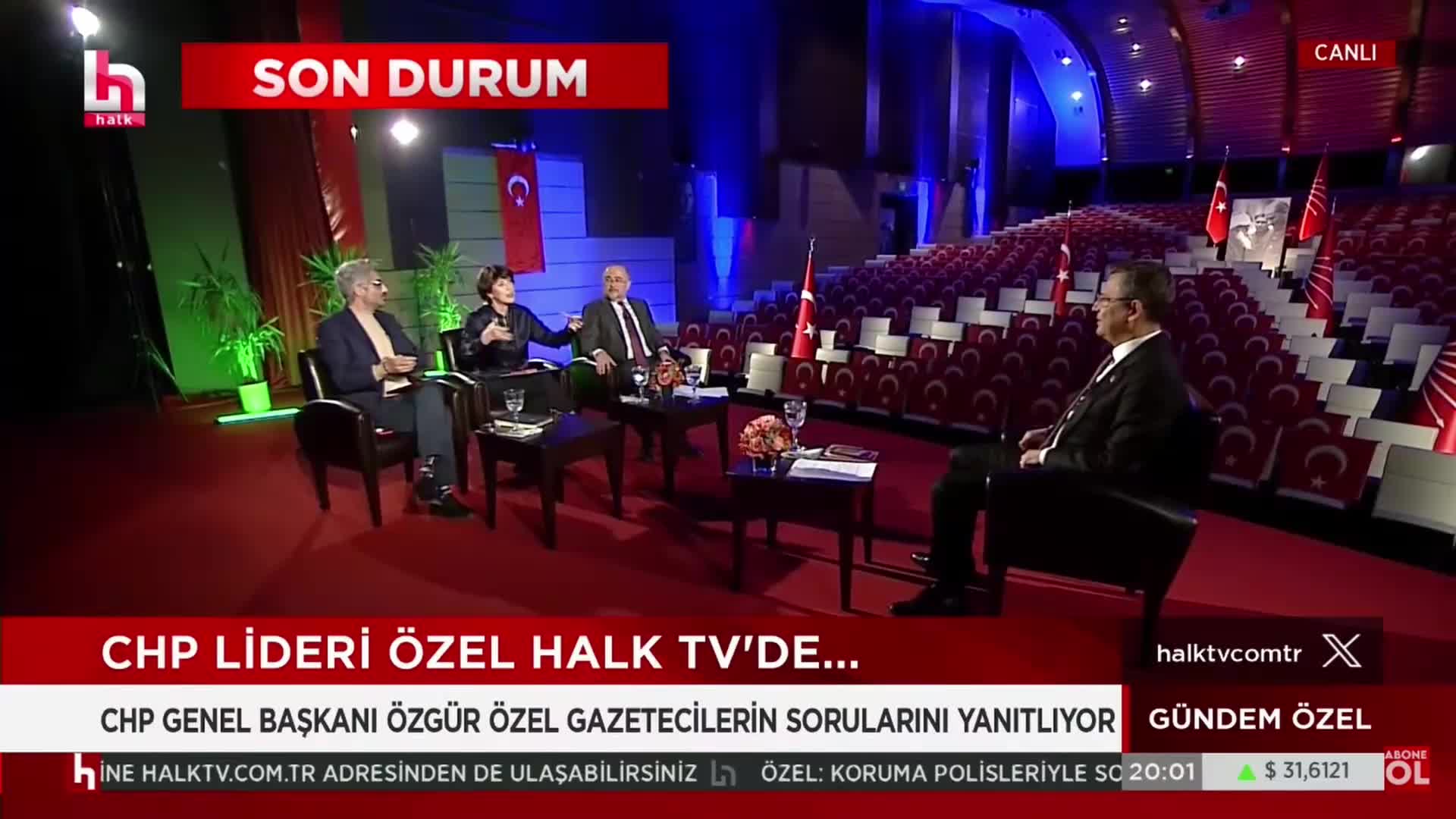 ÖZGÜR ÖZEL: "EĞER EKREM İMAMOĞLU ANKETLERDE GEÇEN SEFER OLDUĞU GİBİ ÖNDE OLURSA CUMHURBAŞKANI ADAYI YAPMAKTA GÖZÜMÜ KIRPMAM"