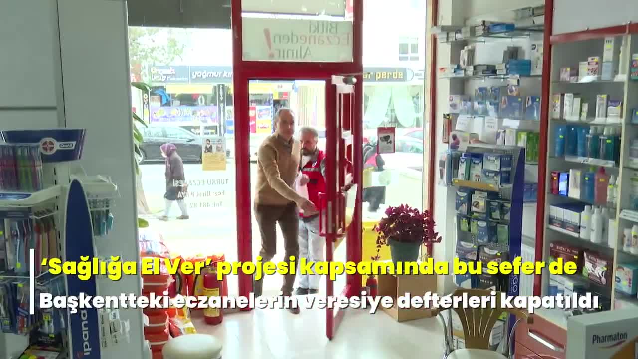 MANSUR YAVAŞ, BU KEZ DE ECZANE VERESİYE DEFTERLERİNİ KAPATTIRDI